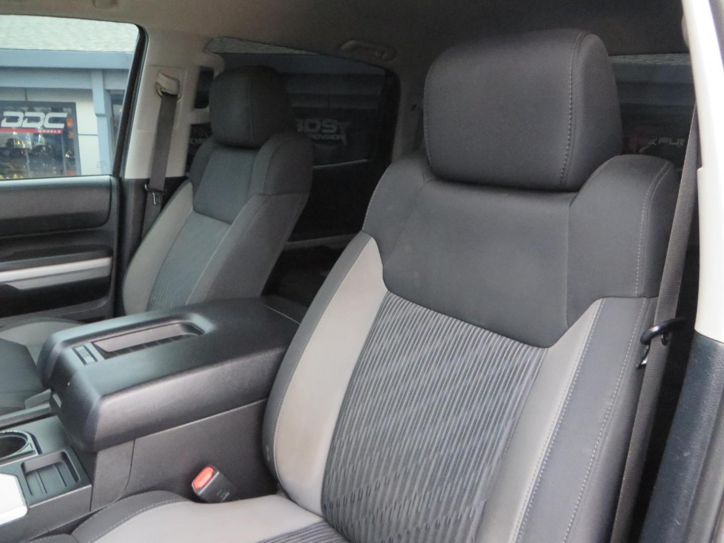 2014 Charcoal Toyota Tundra CrewMax SR5 5.7L V8 CrewMax 4WD (5TFDY5F14EX) with an V8 5.7 Liter engine, Automatic 6-Spd w/Sequential Mode transmission, located at 2630 Grass Valley Highway, Auburn, CA, 95603, (530) 508-5100, 38.937893, -121.095482 - BDS 7" lift kit, Fox remote reservoir coilovers, Fox 2.0 rear shocks, 37" Toyo MT tires, 20" Gear Alloy Big Block wheels, N-Fab running boards, Air Bags, Amp Bed extender, Weathertech floor liners, and window tint. - Photo#22