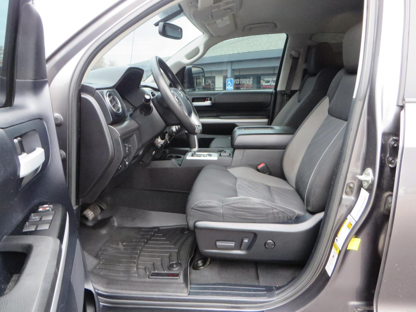 2014 Charcoal Toyota Tundra CrewMax SR5 5.7L V8 CrewMax 4WD (5TFDY5F14EX) with an V8 5.7 Liter engine, Automatic 6-Spd w/Sequential Mode transmission, located at 2630 Grass Valley Highway, Auburn, CA, 95603, (530) 508-5100, 38.937893, -121.095482 - BDS 7" lift kit, Fox remote reservoir coilovers, Fox 2.0 rear shocks, 37" Toyo MT tires, 20" Gear Alloy Big Block wheels, N-Fab running boards, Air Bags, Amp Bed extender, Weathertech floor liners, and window tint. - Photo#21