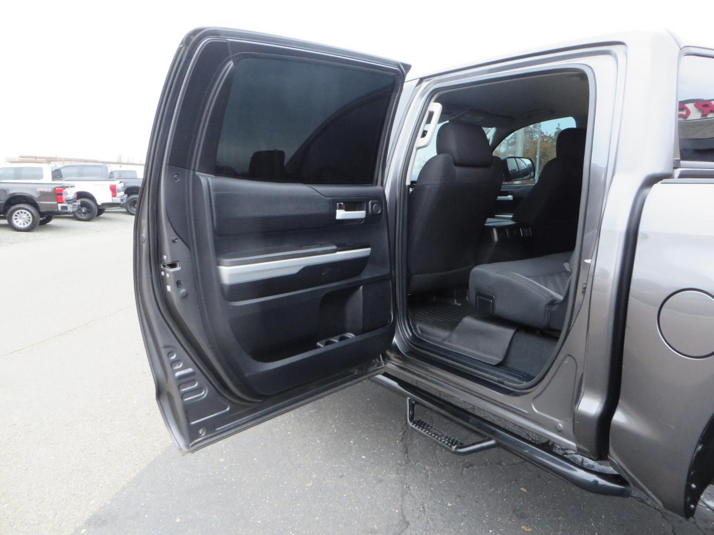 2014 Charcoal Toyota Tundra CrewMax SR5 5.7L V8 CrewMax 4WD (5TFDY5F14EX) with an V8 5.7 Liter engine, Automatic 6-Spd w/Sequential Mode transmission, located at 2630 Grass Valley Highway, Auburn, CA, 95603, (530) 508-5100, 38.937893, -121.095482 - BDS 7" lift kit, Fox remote reservoir coilovers, Fox 2.0 rear shocks, 37" Toyo MT tires, 20" Gear Alloy Big Block wheels, N-Fab running boards, Air Bags, Amp Bed extender, Weathertech floor liners, and window tint. - Photo#38