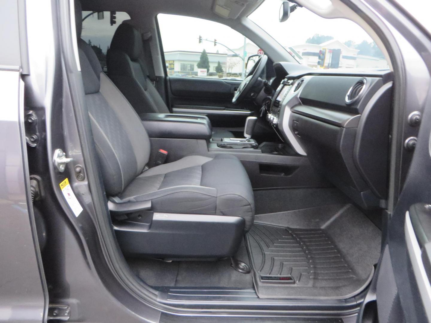 2014 Charcoal Toyota Tundra CrewMax SR5 5.7L V8 CrewMax 4WD (5TFDY5F14EX) with an V8 5.7 Liter engine, Automatic 6-Spd w/Sequential Mode transmission, located at 2630 Grass Valley Highway, Auburn, CA, 95603, (530) 508-5100, 38.937893, -121.095482 - BDS 7" lift kit, Fox remote reservoir coilovers, Fox 2.0 rear shocks, 37" Toyo MT tires, 20" Gear Alloy Big Block wheels, N-Fab running boards, Air Bags, Amp Bed extender, Weathertech floor liners, and window tint. - Photo#50