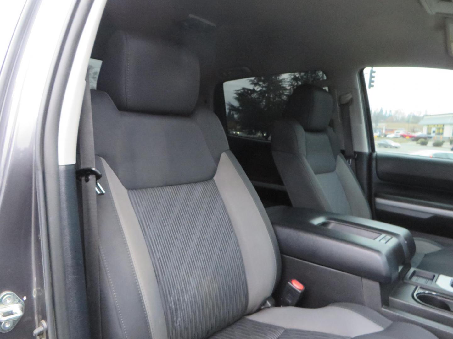 2014 Charcoal Toyota Tundra CrewMax SR5 5.7L V8 CrewMax 4WD (5TFDY5F14EX) with an V8 5.7 Liter engine, Automatic 6-Spd w/Sequential Mode transmission, located at 2630 Grass Valley Highway, Auburn, CA, 95603, (530) 508-5100, 38.937893, -121.095482 - BDS 7" lift kit, Fox remote reservoir coilovers, Fox 2.0 rear shocks, 37" Toyo MT tires, 20" Gear Alloy Big Block wheels, N-Fab running boards, Air Bags, Amp Bed extender, Weathertech floor liners, and window tint. - Photo#51