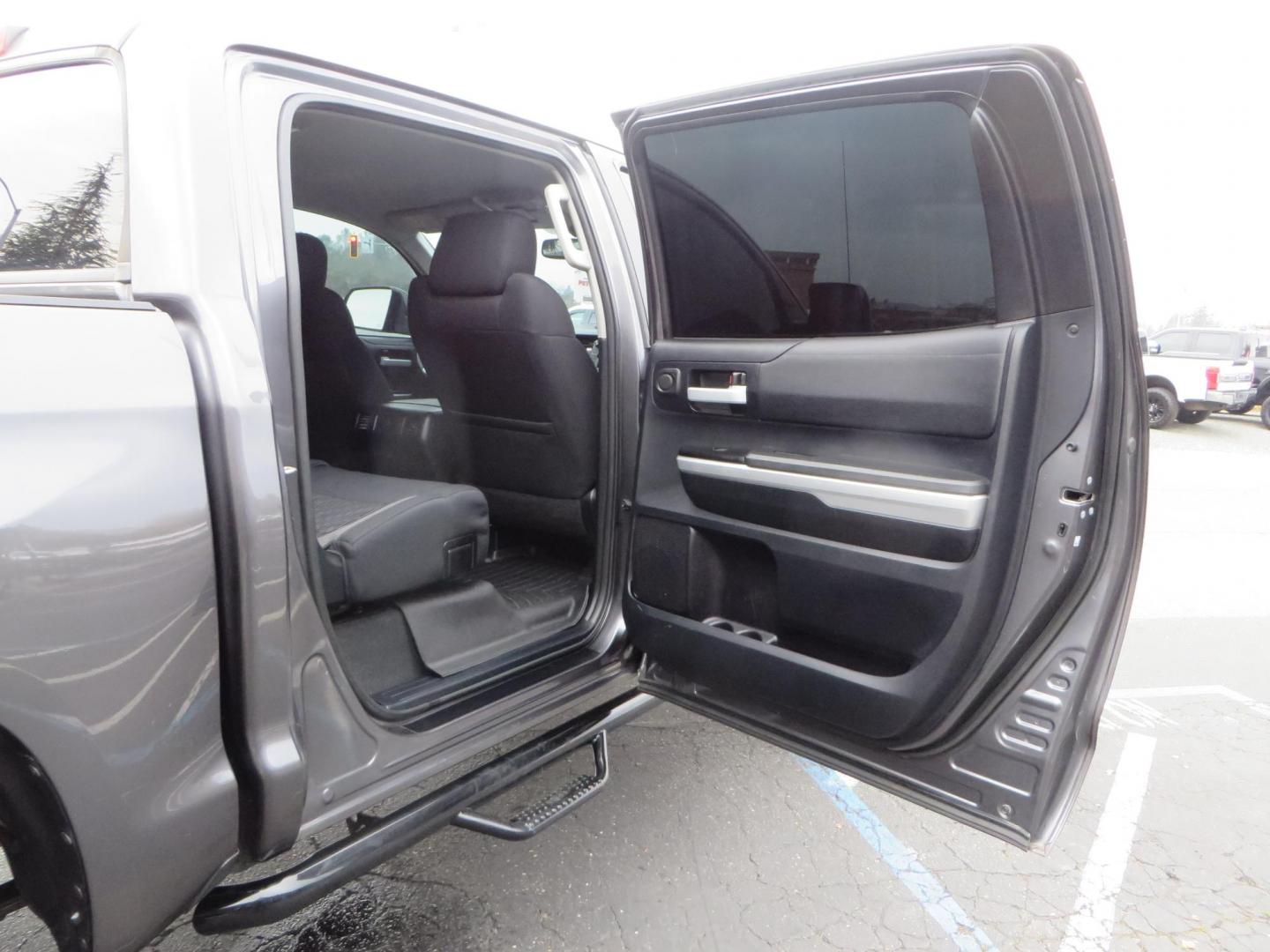 2014 Charcoal Toyota Tundra CrewMax SR5 5.7L V8 CrewMax 4WD (5TFDY5F14EX) with an V8 5.7 Liter engine, Automatic 6-Spd w/Sequential Mode transmission, located at 2630 Grass Valley Highway, Auburn, CA, 95603, (530) 508-5100, 38.937893, -121.095482 - BDS 7" lift kit, Fox remote reservoir coilovers, Fox 2.0 rear shocks, 37" Toyo MT tires, 20" Gear Alloy Big Block wheels, N-Fab running boards, Air Bags, Amp Bed extender, Weathertech floor liners, and window tint. - Photo#54