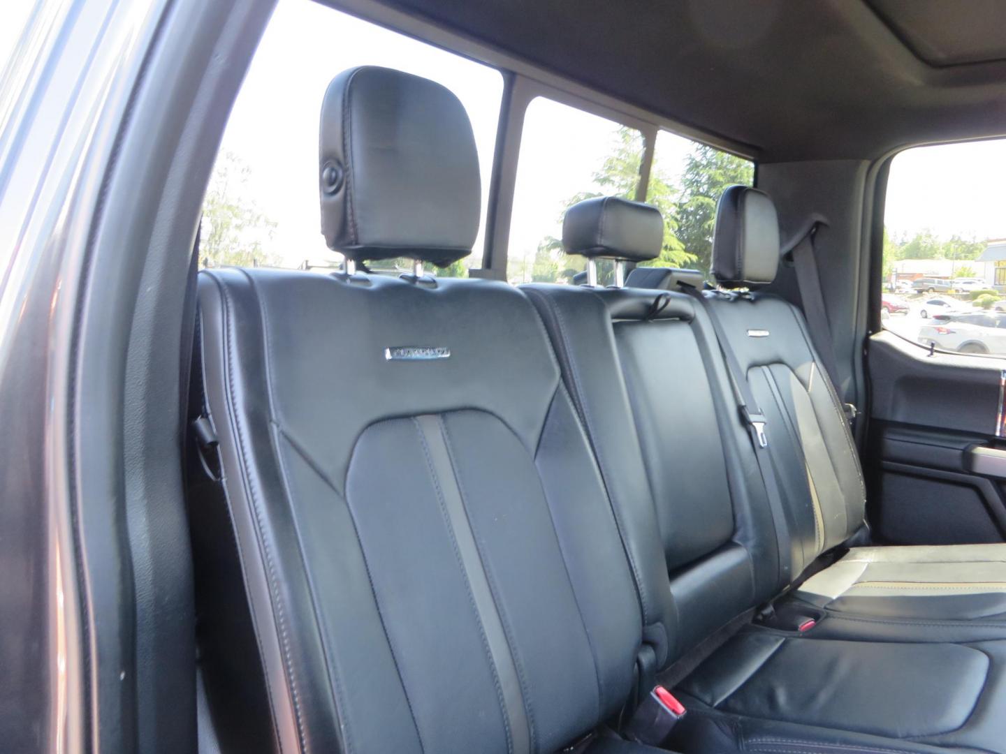 2017 Charcoal Ford F350 Super Duty Crew Cab Platinum Crew Cab Long Bed 4WD (1FT8W3BT5HE) with an V8 Turbo Diesel 6.7L engine, Auto HD 6-Spd SelShft transmission, located at 2630 Grass Valley Highway, Auburn, CA, 95603, (530) 508-5100, 38.937893, -121.095482 - Leveled Long Bed Platinum Superduty sitting on 20" Asanti wheels and Toyo AT3 tires. - Photo#62
