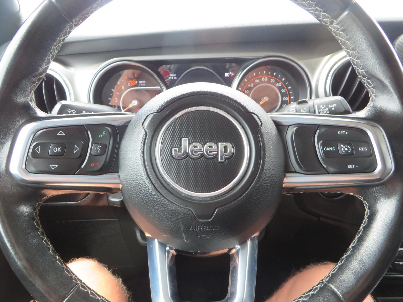 2020 Silver Jeep Wrangler Unlimited Sahara Sport Utility 4D (1C4HJXEN5LW) with an 4-Cyl eTorque Turbo 2.0 Liter engine, Automatic 8-Spd transmission, located at 2630 Grass Valley Highway, Auburn, CA, 95603, (530) 508-5100, 38.937893, -121.095482 - 3" Zone offroad lift kit, 17" KMC 544 wheels wrapped in Nitto Trail Grappler tires. - Photo #26