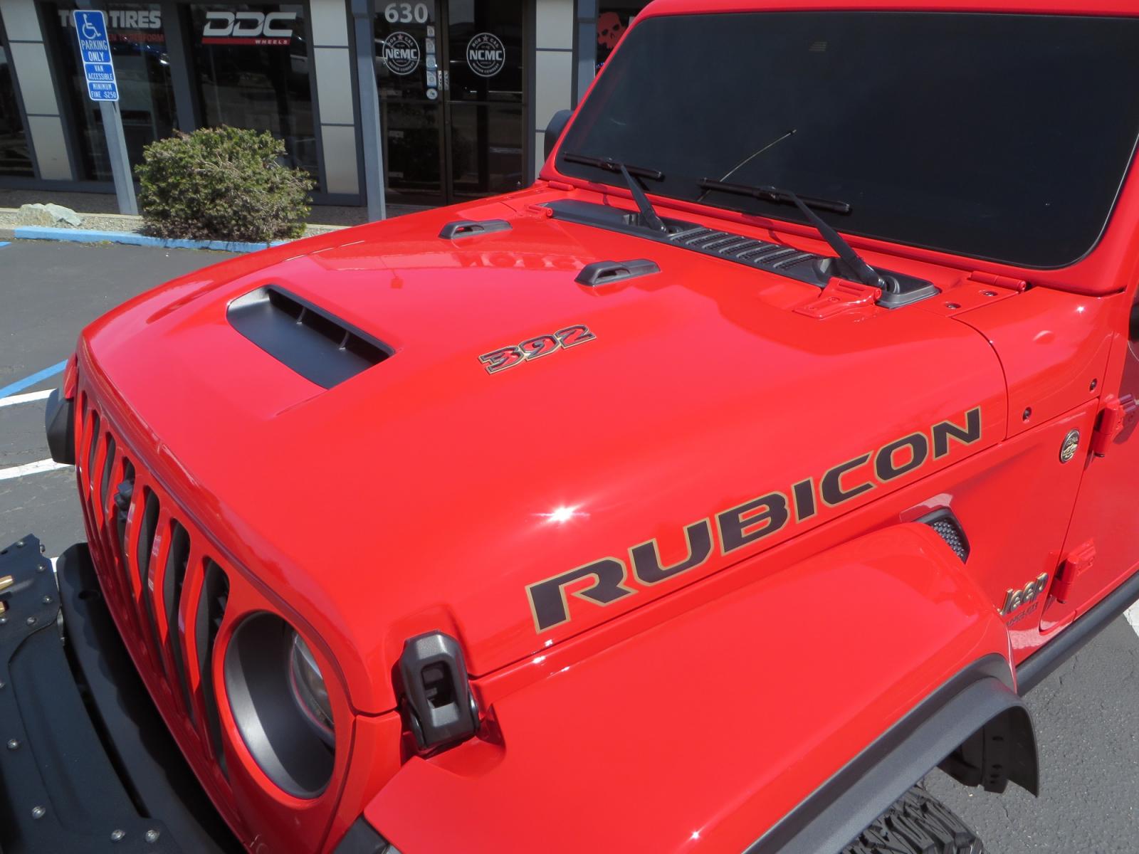 2022 Red /BLACK Jeep Wrangler Unlimited Rubicon 392 (1C4JJXSJ6NW) with an 6.4L V8 DOHC 32V engine, 6A transmission, located at 2630 Grass Valley Highway, Auburn, CA, 95603, (530) 508-5100, 38.937893, -121.095482 - 392 HEMI Rubicon ready for the track or trail. Must see before its gone! - Photo #9