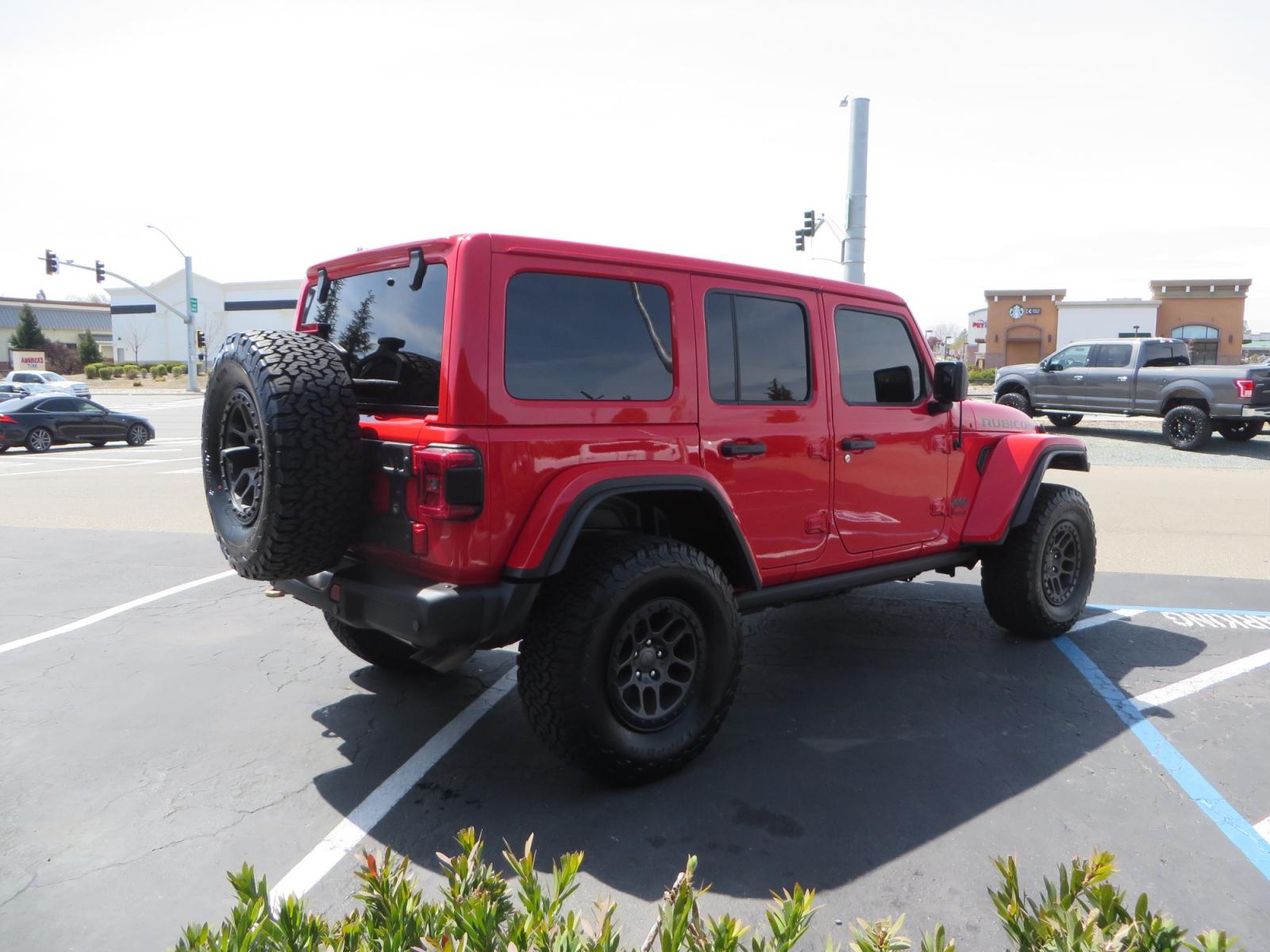 2022 Red /BLACK Jeep Wrangler Unlimited Rubicon 392 (1C4JJXSJ6NW) with an 6.4L V8 DOHC 32V engine, 6A transmission, located at 2630 Grass Valley Highway, Auburn, CA, 95603, (530) 508-5100, 38.937893, -121.095482 - 392 HEMI Rubicon ready for the track or trail. Must see before its gone! - Photo #4