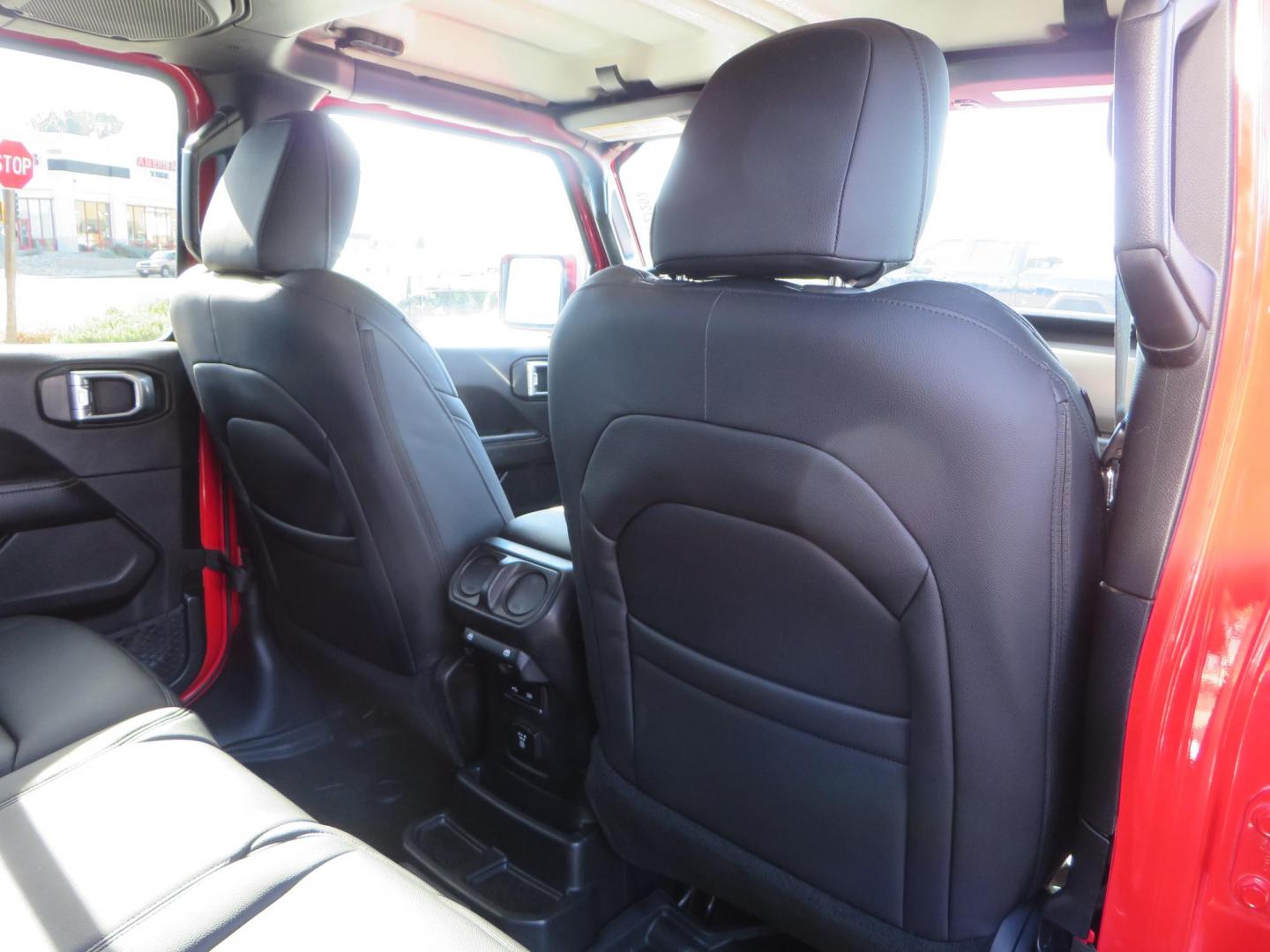 2020 Red /BLACK Jeep Wrangler Unlimited Rubicon (1C4HJXFN8LW) with an 2.0L L4 DOHC 16V TURBO engine, 6A transmission, located at 2630 Grass Valley Highway, Auburn, CA, 95603, (530) 508-5100, 38.937893, -121.095482 - Features - 17'' Fuel Recoil wheels, 35'' Nitto Ridge Grappler tires, Smittybilt XRC Flat fenders, Smittybilt inner fender liners, and new Alea Leather. - Photo#56