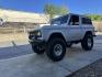 1971 White /Black / Grey Ford Bronco (U15GLK86693) with an 302 engine, np 435 4 speed transmission, located at 2630 Grass Valley Highway, Auburn, CA, 95603, (530) 508-5100, 38.937893, -121.095482 - 1971 FORD BRONCO BUILD CALIFORNIA BRONCO HARD TOP AND NO RUST REBUILT 302 WITH PERFORMANCE CAM, EDELBROCK MANIFOLD, HOLLEY AVENGER 650 CARB & MSD IGNITION NP 435 4 SPEED WITH WILD HORSE BILLET SHIFT EXTENDER DANA 20 WITH WILD HORSE TWIN STICK TRANSFER CASE NEW PAINLESS WIRING HARNESS RHINO LIN - Photo#177