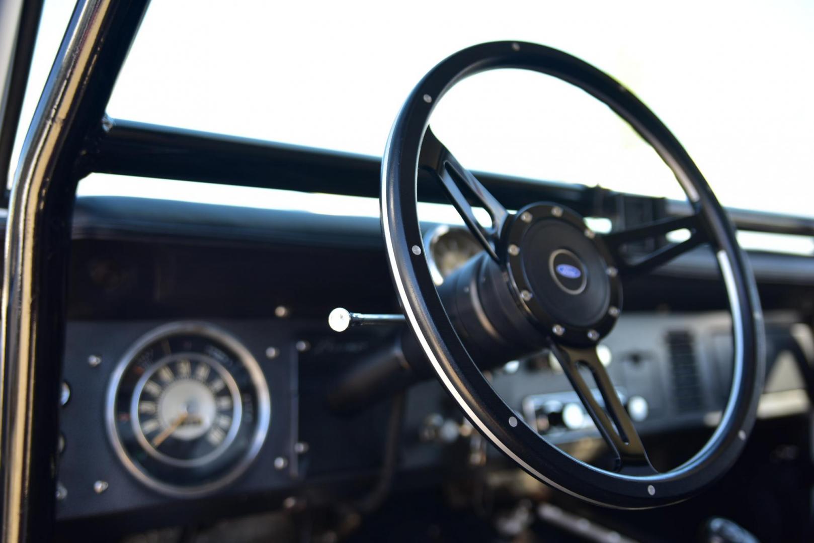 1971 White /Black / Grey Ford Bronco (U15GLK86693) with an 302 engine, np 435 4 speed transmission, located at 2630 Grass Valley Highway, Auburn, CA, 95603, (530) 508-5100, 38.937893, -121.095482 - 1971 FORD BRONCO BUILD CALIFORNIA BRONCO HARD TOP AND NO RUST REBUILT 302 WITH PERFORMANCE CAM, EDELBROCK MANIFOLD, HOLLEY AVENGER 650 CARB & MSD IGNITION NP 435 4 SPEED WITH WILD HORSE BILLET SHIFT EXTENDER DANA 20 WITH WILD HORSE TWIN STICK TRANSFER CASE NEW PAINLESS WIRING HARNESS RHINO LIN - Photo#273