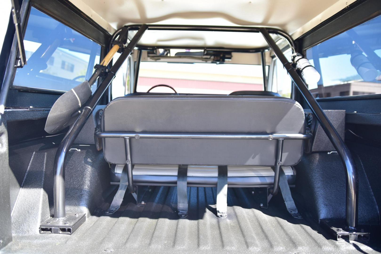 1971 White /Black / Grey Ford Bronco (U15GLK86693) with an 302 engine, np 435 4 speed transmission, located at 2630 Grass Valley Highway, Auburn, CA, 95603, (530) 508-5100, 38.937893, -121.095482 - 1971 FORD BRONCO BUILD CALIFORNIA BRONCO HARD TOP AND NO RUST REBUILT 302 WITH PERFORMANCE CAM, EDELBROCK MANIFOLD, HOLLEY AVENGER 650 CARB & MSD IGNITION NP 435 4 SPEED WITH WILD HORSE BILLET SHIFT EXTENDER DANA 20 WITH WILD HORSE TWIN STICK TRANSFER CASE NEW PAINLESS WIRING HARNESS RHINO LIN - Photo#293