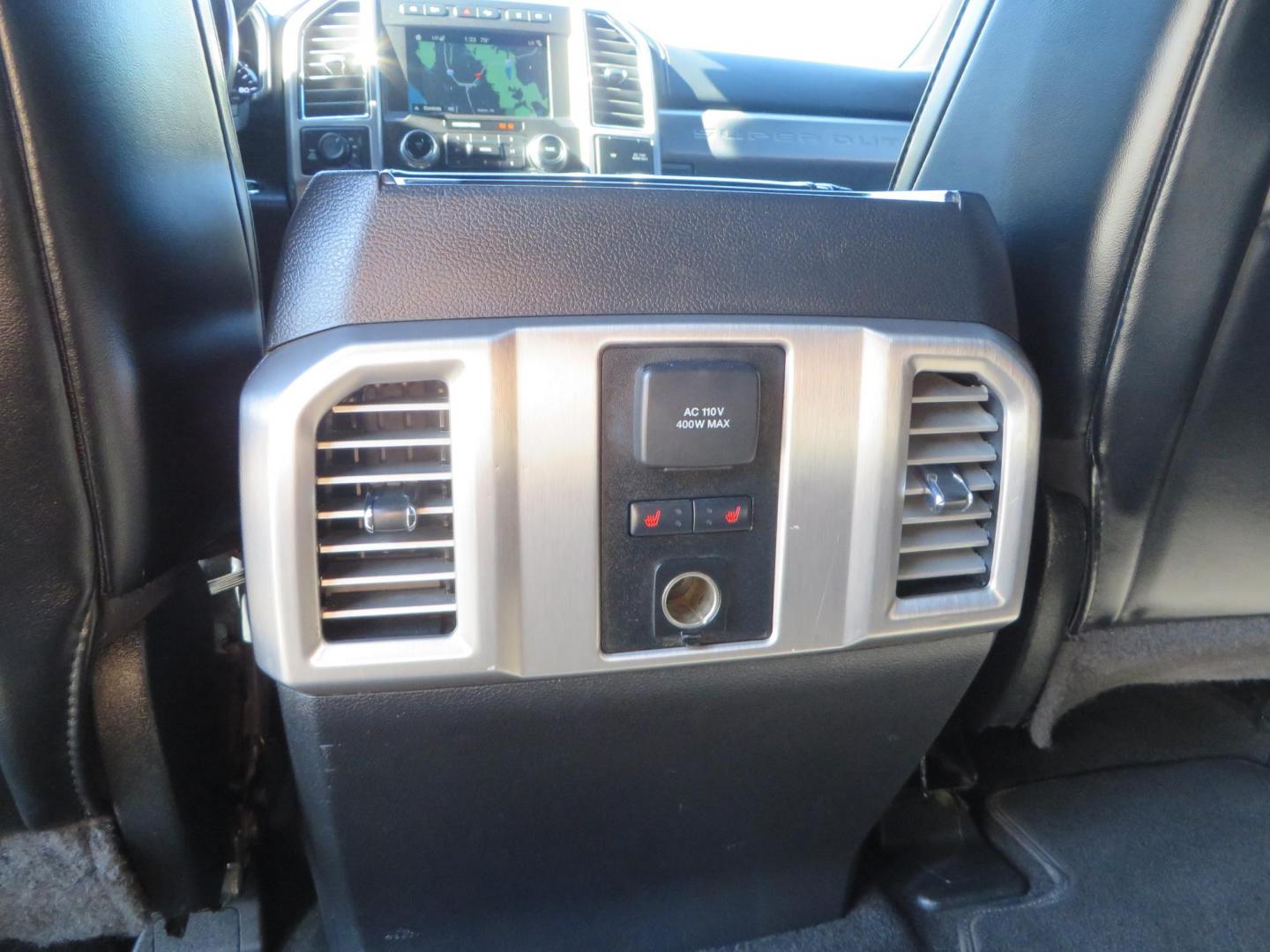 2017 BLACK Ford F-250 SD Platinum Crew Cab Short Bed 4WD (1FT7W2BT0HE) with an 6.7L V8 OHV 16V DIESEL engine, 6A transmission, located at 2630 Grass Valley Highway, Auburn, CA, 95603, (530) 508-5100, 38.937893, -121.095482 - Lifted F-250 featuring a SkyJacker long arm suspension system, Fox 2.5 remote reservoir coilovers, Fox 2.0 rear remote reservoir shocks, Fox dual steering stabilizers, 20" XD wheels, 37" Nitto Ridge Grappler tires, Racer X Mesh Grille, Airlift Air Bags, Painted badges, and window tint. - Photo#58