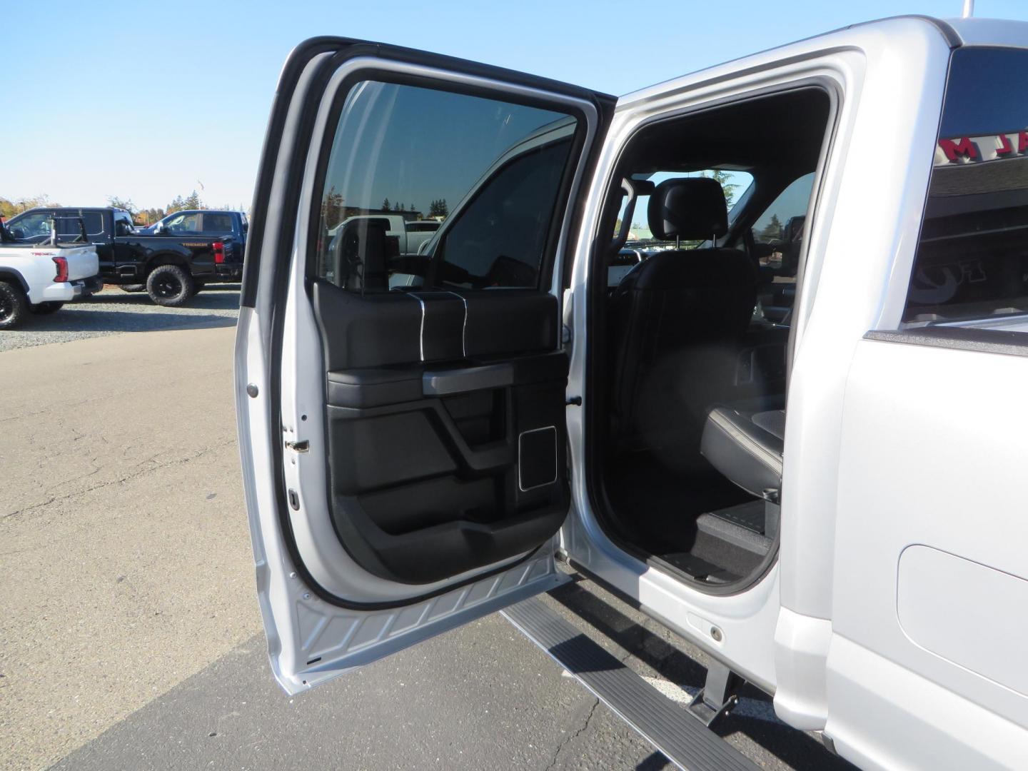 2019 SILVER /black Ford F-350 SD Platinum Crew Cab 4WD Long Bed (1FT8W3BT7KE) with an 6.7L V8 OHV 16V DIESEL engine, 6A transmission, located at 2630 Grass Valley Highway, Auburn, CA, 95603, (530) 508-5100, 38.937893, -121.095482 - Lond Bed Superduty with factory 5th wheel prep ready to tow with Rigid industries back up lights. - Photo#48