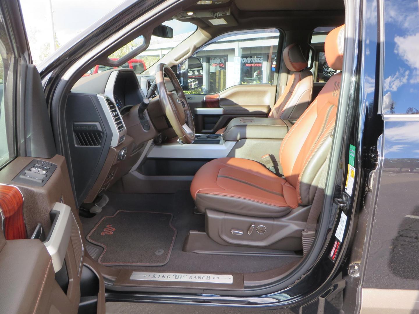 2020 BLACK /BROWN Ford F-350 SD King Ranch Crew Cab Long Bed 4WD (1FT8W3BT7LE) with an 6.7L V8 OHV 16V DIESEL engine, 6A transmission, located at 2630 Grass Valley Highway, Auburn, CA, 95603, (530) 508-5100, 38.937893, -121.095482 - Features a Decked Truck Bed storage system, Better Build toolbox, Bolt cable locks, Bug Defelector, and Weathertech side window deflectors. - Photo#23