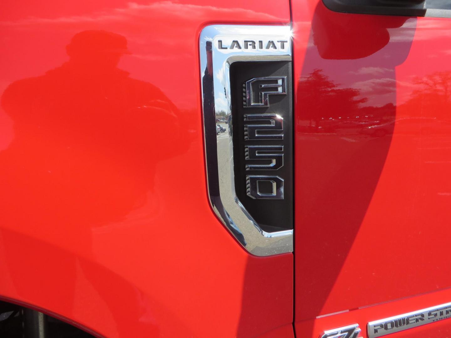 2017 Red Ford F-250 SD Lariat Crew Cab Long Bed 4WD (1FT7W2BT7HE) with an 6.7L V8 OHV 16V DIESEL engine, 6A transmission, located at 2630 Grass Valley Highway, Auburn, CA, 95603, (530) 508-5100, 38.937893, -121.095482 - Super Clean Lariat Superduty sitting on Carli Pintop suspension system, King 2.5 remote reservoir shocks, Radius Arms, High Mount stabilizer, Torsion Sway bar, and Deaver rear leaf springs, 38" Falken Wildpeak RT tires, 17" Innov8 G400 wheels, and window tint. - Photo#15