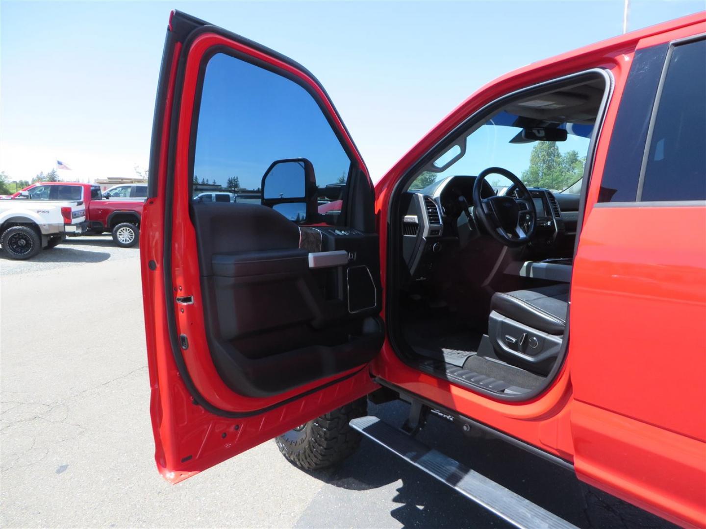 2017 Red Ford F-250 SD Lariat Crew Cab Long Bed 4WD (1FT7W2BT7HE) with an 6.7L V8 OHV 16V DIESEL engine, 6A transmission, located at 2630 Grass Valley Highway, Auburn, CA, 95603, (530) 508-5100, 38.937893, -121.095482 - Super Clean Lariat Superduty sitting on Carli Pintop suspension system, King 2.5 remote reservoir shocks, Radius Arms, High Mount stabilizer, Torsion Sway bar, and Deaver rear leaf springs, 38" Falken Wildpeak RT tires, 17" Method 315 wheels , and window tint. - Photo#24