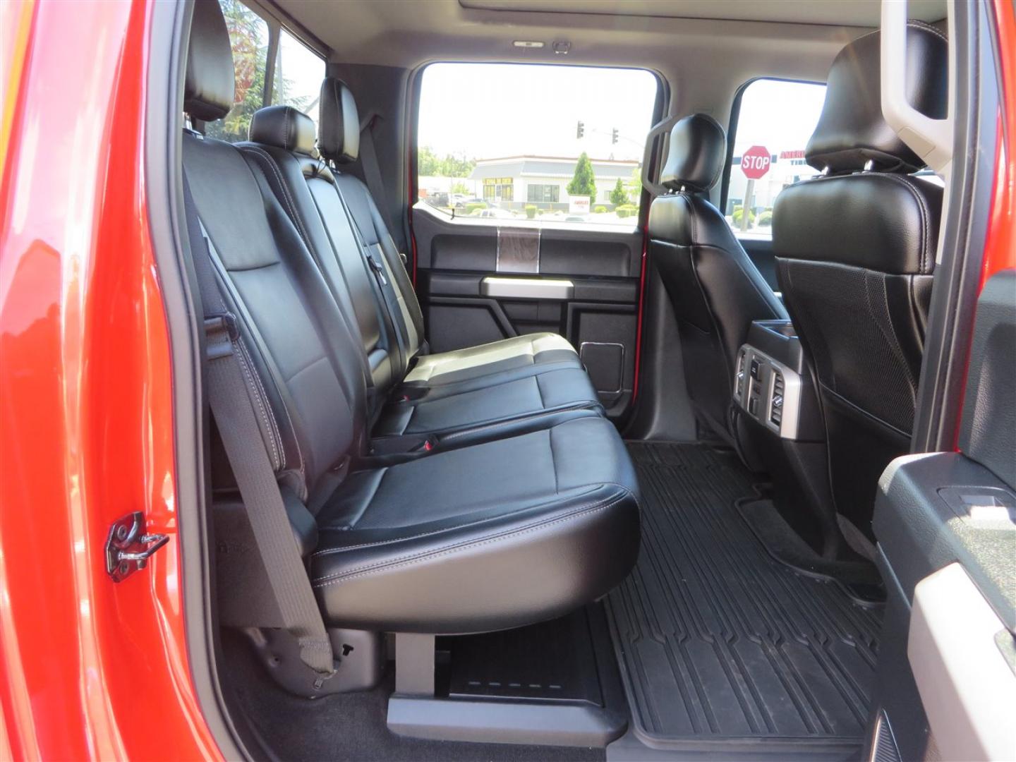 2017 Red Ford F-250 SD Lariat Crew Cab Long Bed 4WD (1FT7W2BT7HE) with an 6.7L V8 OHV 16V DIESEL engine, 6A transmission, located at 2630 Grass Valley Highway, Auburn, CA, 95603, (530) 508-5100, 38.937893, -121.095482 - Super Clean Lariat Superduty sitting on Carli Pintop suspension system, King 2.5 remote reservoir shocks, Radius Arms, High Mount stabilizer, Torsion Sway bar, and Deaver rear leaf springs, 38" Falken Wildpeak RT tires, 17" Method 315 wheels , and window tint. - Photo#70