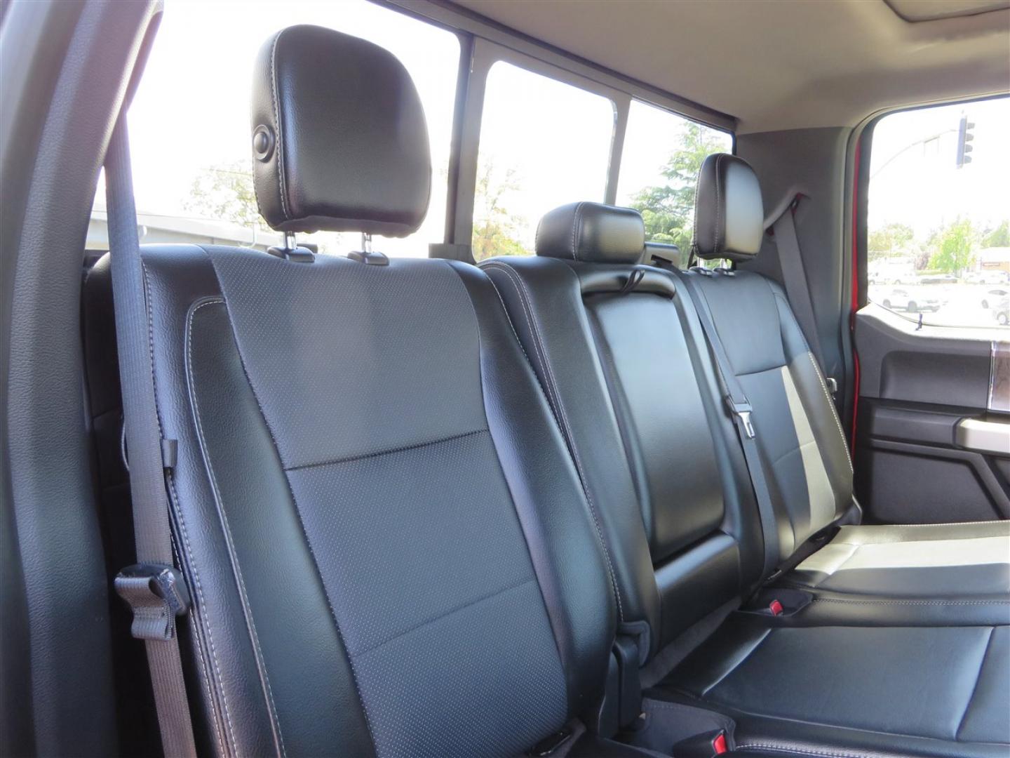 2017 Red Ford F-250 SD Lariat Crew Cab Long Bed 4WD (1FT7W2BT7HE) with an 6.7L V8 OHV 16V DIESEL engine, 6A transmission, located at 2630 Grass Valley Highway, Auburn, CA, 95603, (530) 508-5100, 38.937893, -121.095482 - Super Clean Lariat Superduty sitting on Carli Pintop suspension system, King 2.5 remote reservoir shocks, Radius Arms, High Mount stabilizer, Torsion Sway bar, and Deaver rear leaf springs, 38" Falken Wildpeak RT tires, 17" Method 315 wheels , and window tint. - Photo#71