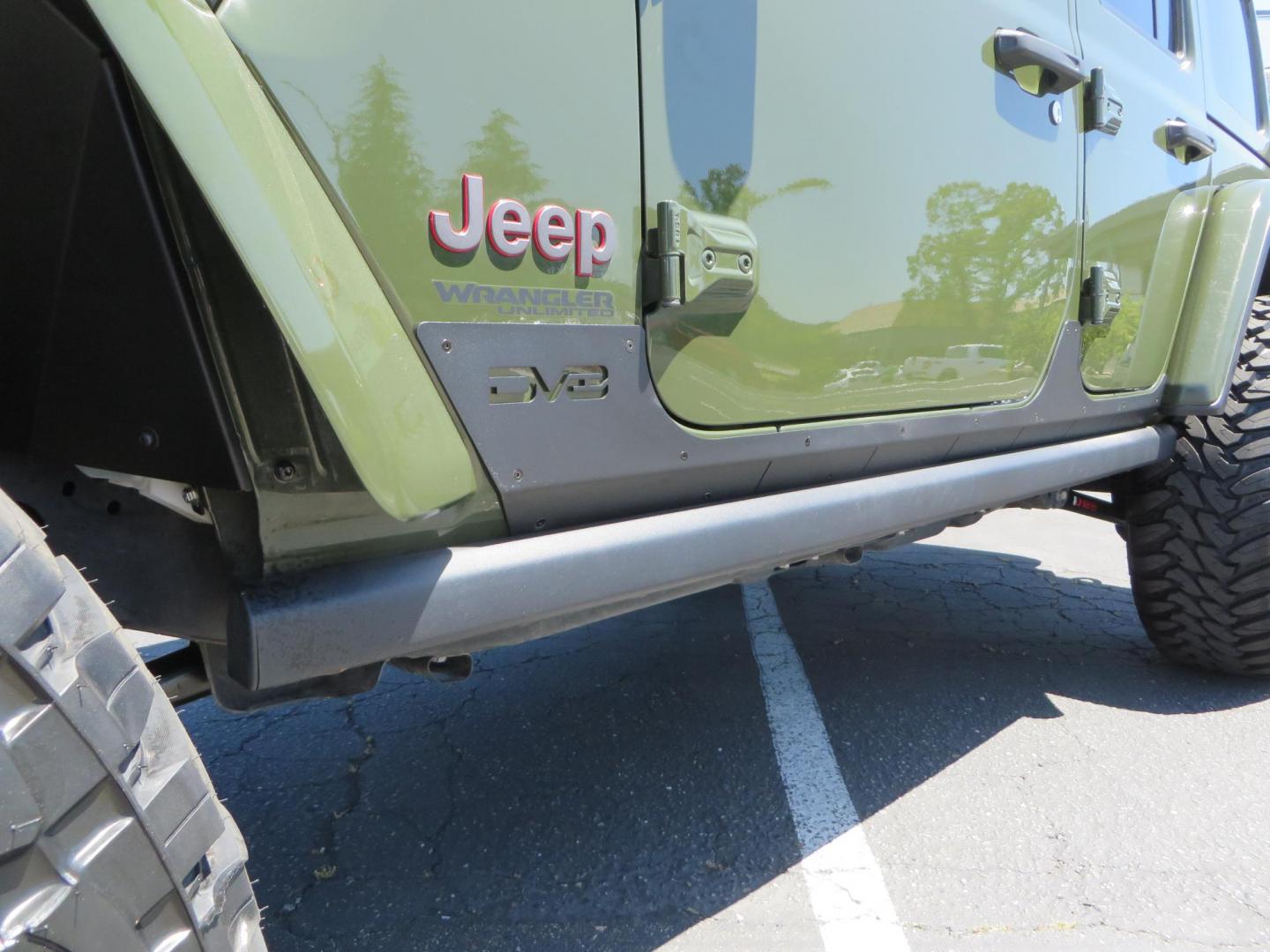2021 GREEN Jeep Wrangler Unlimited Rubicon (1C4JJXFM6MW) with an 3.0L V6 DOHC 24V TURBO DIESEL engine, 6A transmission, located at 2630 Grass Valley Highway, Auburn, CA, 95603, (530) 508-5100, 38.937893, -121.095482 - Eco Diesel Rubicon features a JKS suspension system, Fox adventure series shocks, 17" Fuel Rincon wheels, 37" Toyo MT tires, Metal Cloak front fender guts delete, Body Armor front inner fender liners, DV8 rocker guards, Teraflex HD spare tire relocation, and Morimoto Headlights. - Photo#13