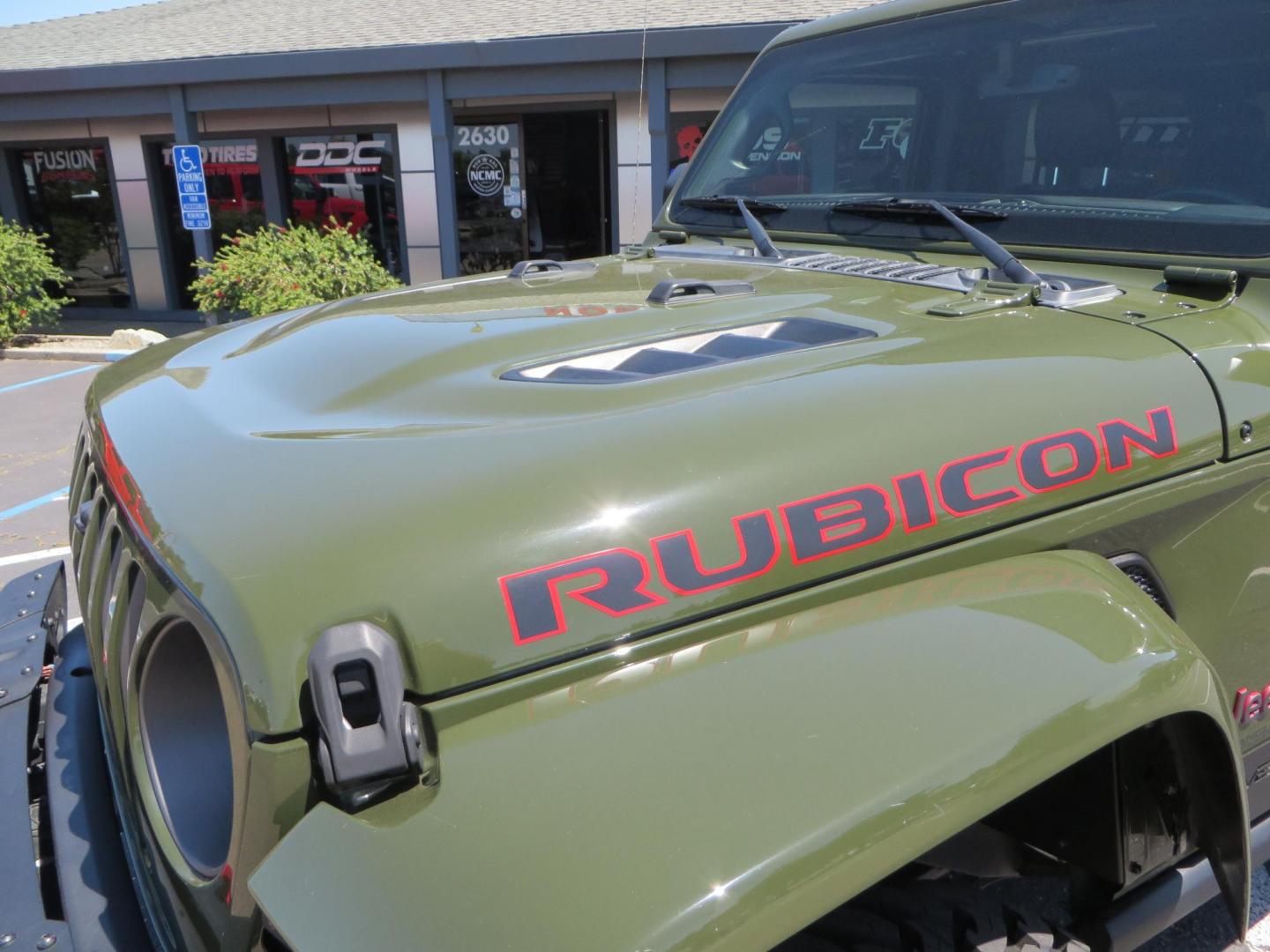 2021 GREEN Jeep Wrangler Unlimited Rubicon (1C4JJXFM6MW) with an 3.0L V6 DOHC 24V TURBO DIESEL engine, 6A transmission, located at 2630 Grass Valley Highway, Auburn, CA, 95603, (530) 508-5100, 38.937893, -121.095482 - Eco Diesel Rubicon features a JKS suspension system, Fox adventure series shocks, 17" Fuel Rincon wheels, 37" Toyo MT tires, Metal Cloak front fender guts delete, Body Armor front inner fender liners, DV8 rocker guards, Teraflex HD spare tire relocation, and Morimoto Headlights. - Photo#14