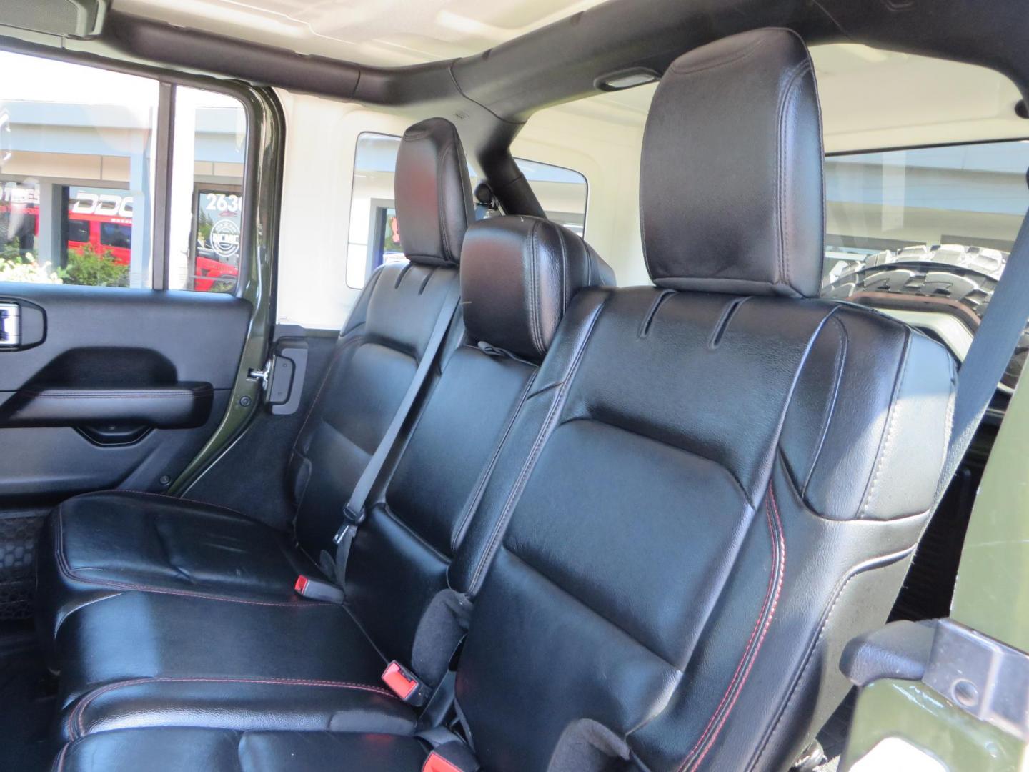 2021 GREEN Jeep Wrangler Unlimited Rubicon (1C4JJXFM6MW) with an 3.0L V6 DOHC 24V TURBO DIESEL engine, 6A transmission, located at 2630 Grass Valley Highway, Auburn, CA, 95603, (530) 508-5100, 38.937893, -121.095482 - Eco Diesel Rubicon features a JKS suspension system, Fox adventure series shocks, 17" Fuel Rincon wheels, 37" Toyo MT tires, Metal Cloak front fender guts delete, Body Armor front inner fender liners, DV8 rocker guards, Teraflex HD spare tire relocation, and Morimoto Headlights. - Photo#47