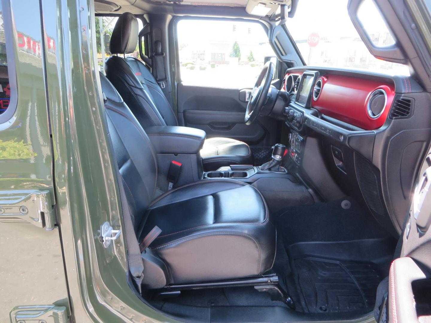 2021 GREEN Jeep Wrangler Unlimited Rubicon (1C4JJXFM6MW) with an 3.0L V6 DOHC 24V TURBO DIESEL engine, 6A transmission, located at 2630 Grass Valley Highway, Auburn, CA, 95603, (530) 508-5100, 38.937893, -121.095482 - Eco Diesel Rubicon features a JKS suspension system, Fox adventure series shocks, 17" Fuel Rincon wheels, 37" Toyo MT tires, Metal Cloak front fender guts delete, Body Armor front inner fender liners, DV8 rocker guards, Teraflex HD spare tire relocation, and Morimoto Headlights. - Photo#54