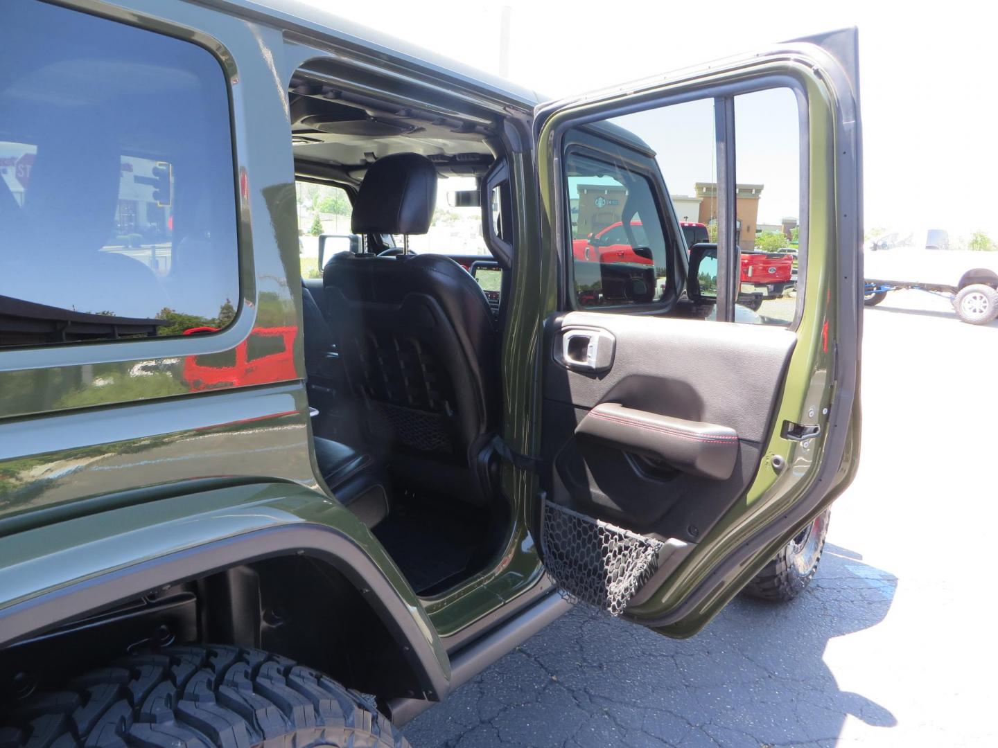 2021 GREEN Jeep Wrangler Unlimited Rubicon (1C4JJXFM6MW) with an 3.0L V6 DOHC 24V TURBO DIESEL engine, 6A transmission, located at 2630 Grass Valley Highway, Auburn, CA, 95603, (530) 508-5100, 38.937893, -121.095482 - Eco Diesel Rubicon features a JKS suspension system, Fox adventure series shocks, 17" Fuel Rincon wheels, 37" Toyo MT tires, Metal Cloak front fender guts delete, Body Armor front inner fender liners, DV8 rocker guards, Teraflex HD spare tire relocation, and Morimoto Headlights. - Photo#59
