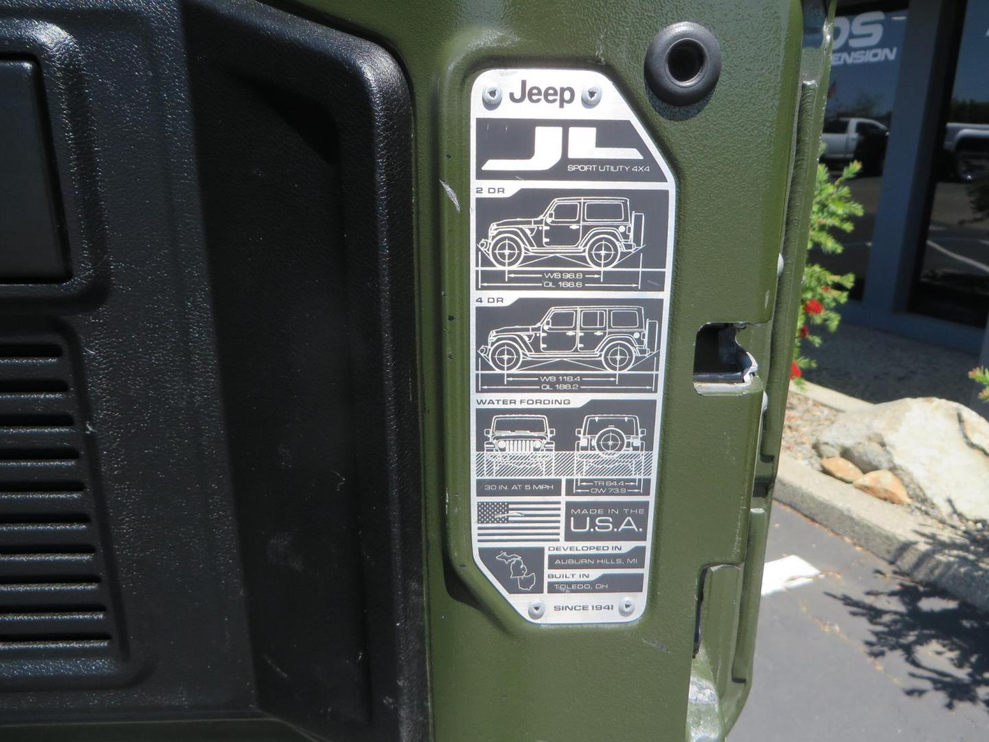 2021 GREEN Jeep Wrangler Unlimited Rubicon (1C4JJXFM6MW) with an 3.0L V6 DOHC 24V TURBO DIESEL engine, 6A transmission, located at 2630 Grass Valley Highway, Auburn, CA, 95603, (530) 508-5100, 38.937893, -121.095482 - Eco Diesel Rubicon features a JKS suspension system, Fox adventure series shocks, 17" Fuel Rincon wheels, 37" Toyo MT tires, Metal Cloak front fender guts delete, Body Armor front inner fender liners, DV8 rocker guards, Teraflex HD spare tire relocation, and Morimoto Headlights. - Photo#73