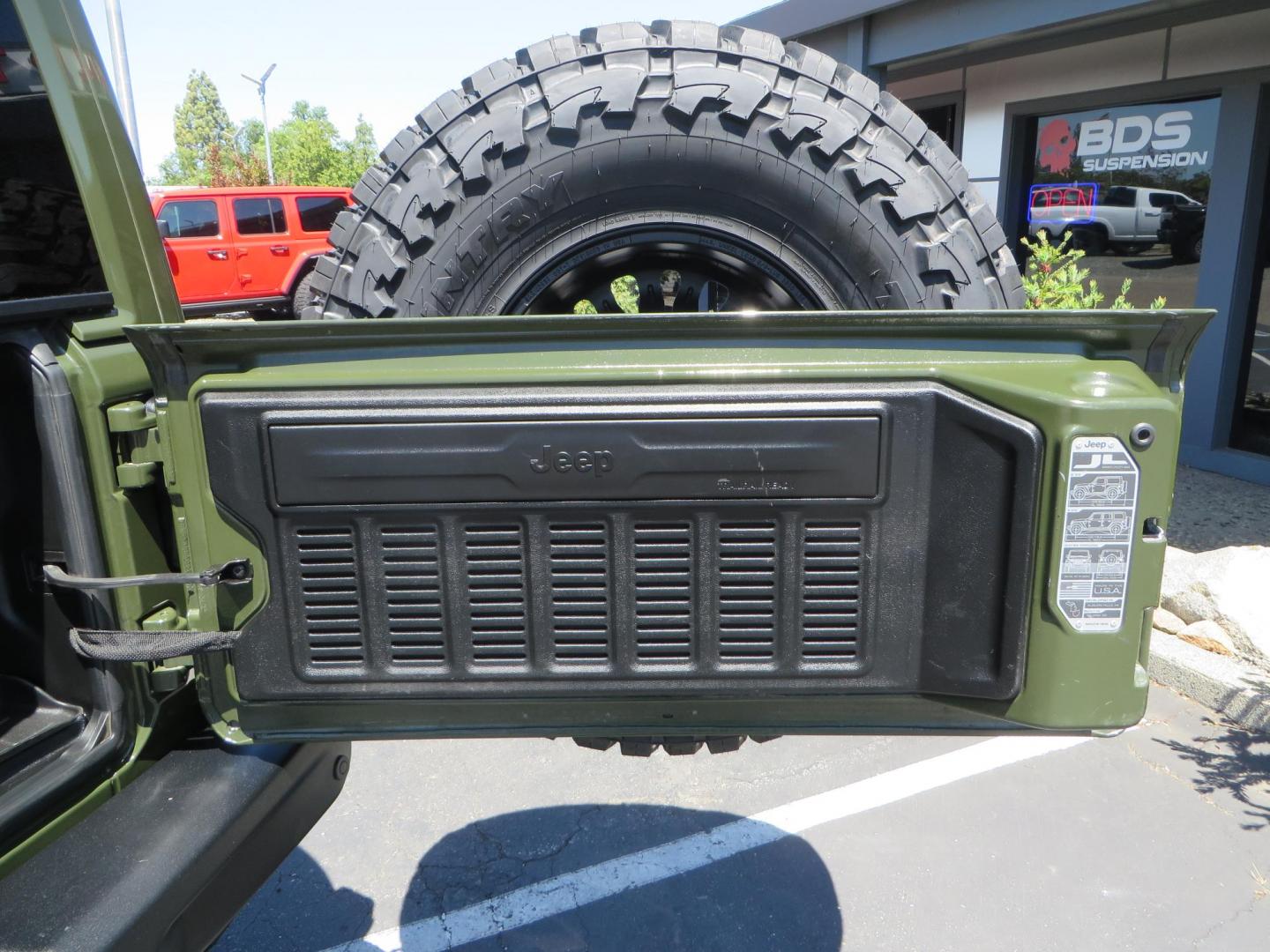2021 GREEN Jeep Wrangler Unlimited Rubicon (1C4JJXFM6MW) with an 3.0L V6 DOHC 24V TURBO DIESEL engine, 6A transmission, located at 2630 Grass Valley Highway, Auburn, CA, 95603, (530) 508-5100, 38.937893, -121.095482 - Eco Diesel Rubicon features a JKS suspension system, Fox adventure series shocks, 17" Fuel Rincon wheels, 37" Toyo MT tires, Metal Cloak front fender guts delete, Body Armor front inner fender liners, DV8 rocker guards, Teraflex HD spare tire relocation, and Morimoto Headlights. - Photo#72