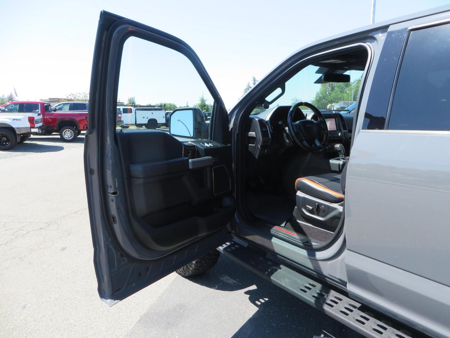 2018 Gray Ford F-150 Raptor SuperCrew 4WD (1FTFW1RG4JF) with an 3.5 V6 engine, 6A transmission, located at 2630 Grass Valley Highway, Auburn, CA, 95603, (530) 508-5100, 38.937893, -121.095482 - Must see Raptor with a bunch of new accessories. We just install Fox 3.0 live valve coilovers and rear shocks, Fox IFP rear bumps with SVC bump stop brackets, SDI E Click, Addictive Desert Designs front and rear bumpers, Baja Designs Led lighting, Addictive Desert Designs Intercooler, KMC Impact for - Photo#27