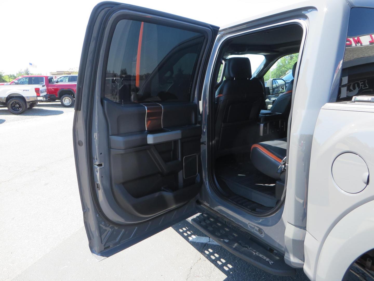 2018 Gray Ford F-150 Raptor SuperCrew 4WD (1FTFW1RG4JF) with an 3.5 V6 engine, 6A transmission, located at 2630 Grass Valley Highway, Auburn, CA, 95603, (530) 508-5100, 38.937893, -121.095482 - Must see Raptor with a bunch of new accessories. We just install Fox 3.0 live valve coilovers and rear shocks, Fox IFP rear bumps with SVC bump stop brackets, SDI E Click, Addictive Desert Designs front and rear bumpers, Baja Designs Led lighting, Addictive Desert Designs Intercooler, KMC Impact for - Photo#57