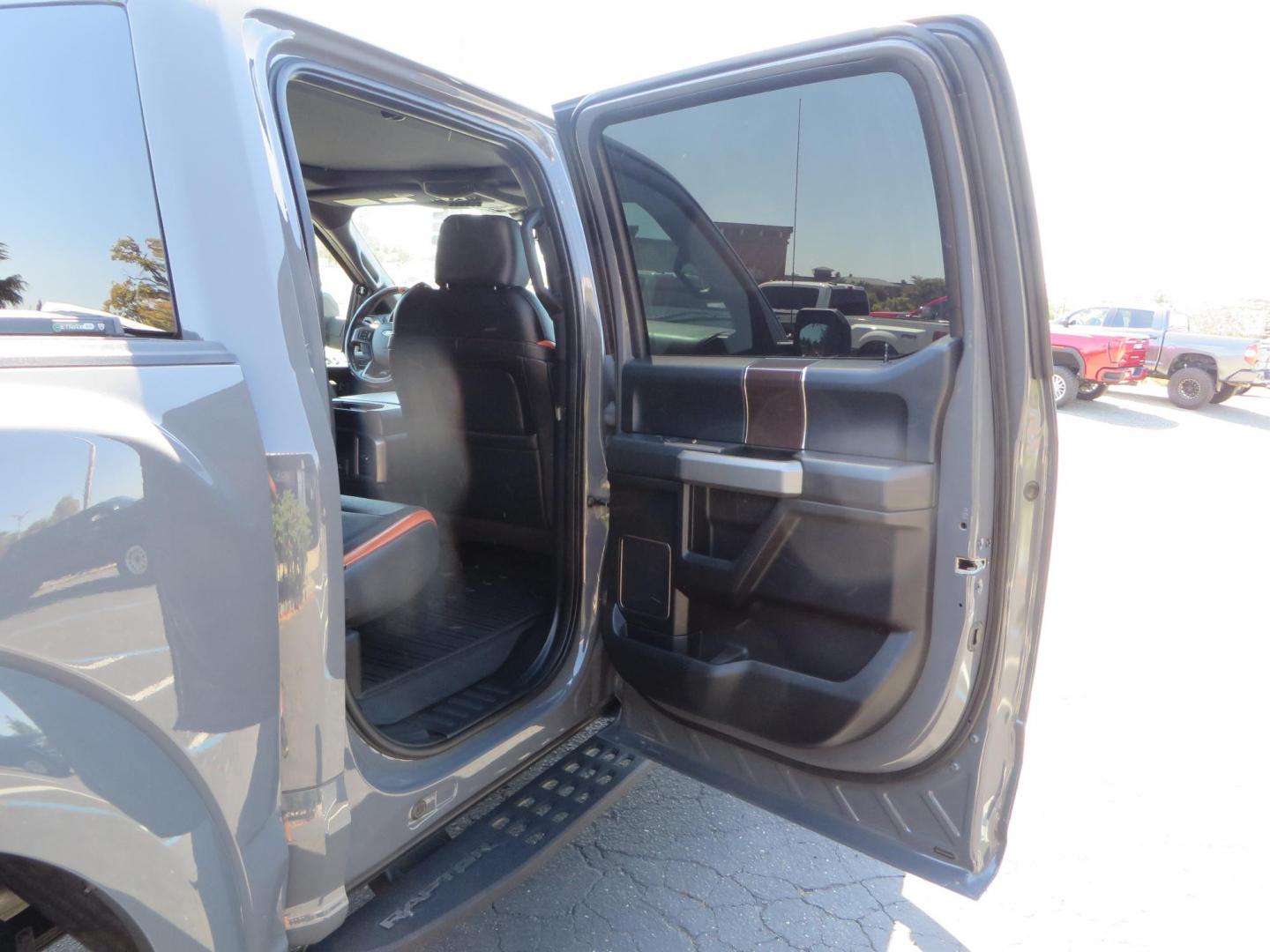 2018 Gray Ford F-150 Raptor SuperCrew 4WD (1FTFW1RG4JF) with an 3.5 V6 engine, 6A transmission, located at 2630 Grass Valley Highway, Auburn, CA, 95603, (530) 508-5100, 38.937893, -121.095482 - Must see Raptor with a bunch of new accessories. We just install Fox 3.0 live valve coilovers and rear shocks, Fox IFP rear bumps with SVC bump stop brackets, SDI E Click, Addictive Desert Designs front and rear bumpers, Baja Designs Led lighting, Addictive Desert Designs Intercooler, KMC Impact for - Photo#72
