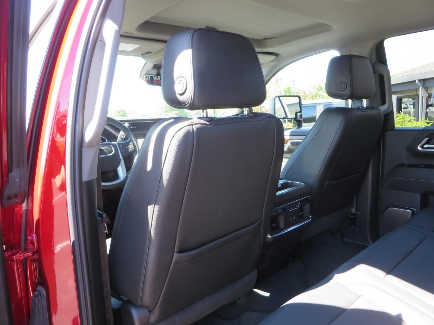 2024 Volcanic Red /Black GMC Sierra 2500HD Denali Crew Cab 4WD SB (1GT49REY6RF) with an 6.6L V8 OHV 16V TURBO DIESEL engine, 6A transmission, located at 2630 Grass Valley Highway, Auburn, CA, 95603, (530) 508-5100, 38.937893, -121.095482 - Denali 2500 featuring a Cognito Level kit, Fox shocks, 20" Fittipaldi FA18 wheels, 35" Nitto Ridge Grappler tires, and a LineX folding tonneau cover. - Photo#54
