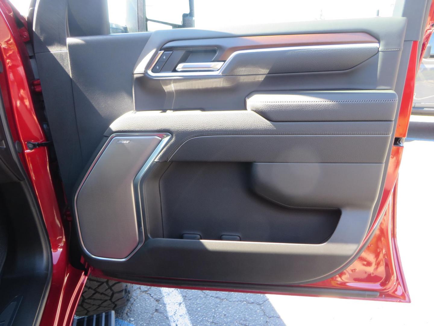 2024 Volcanic Red /Black GMC Sierra 2500HD Denali Crew Cab 4WD SB (1GT49REY6RF) with an 6.6L V8 OHV 16V TURBO DIESEL engine, 6A transmission, located at 2630 Grass Valley Highway, Auburn, CA, 95603, (530) 508-5100, 38.937893, -121.095482 - Denali 2500 featuring a Cognito Level kit, Fox shocks, 20" Fittipaldi FA18 wheels, 35" Nitto Ridge Grappler tires, and a LineX folding tonneau cover. - Photo#57