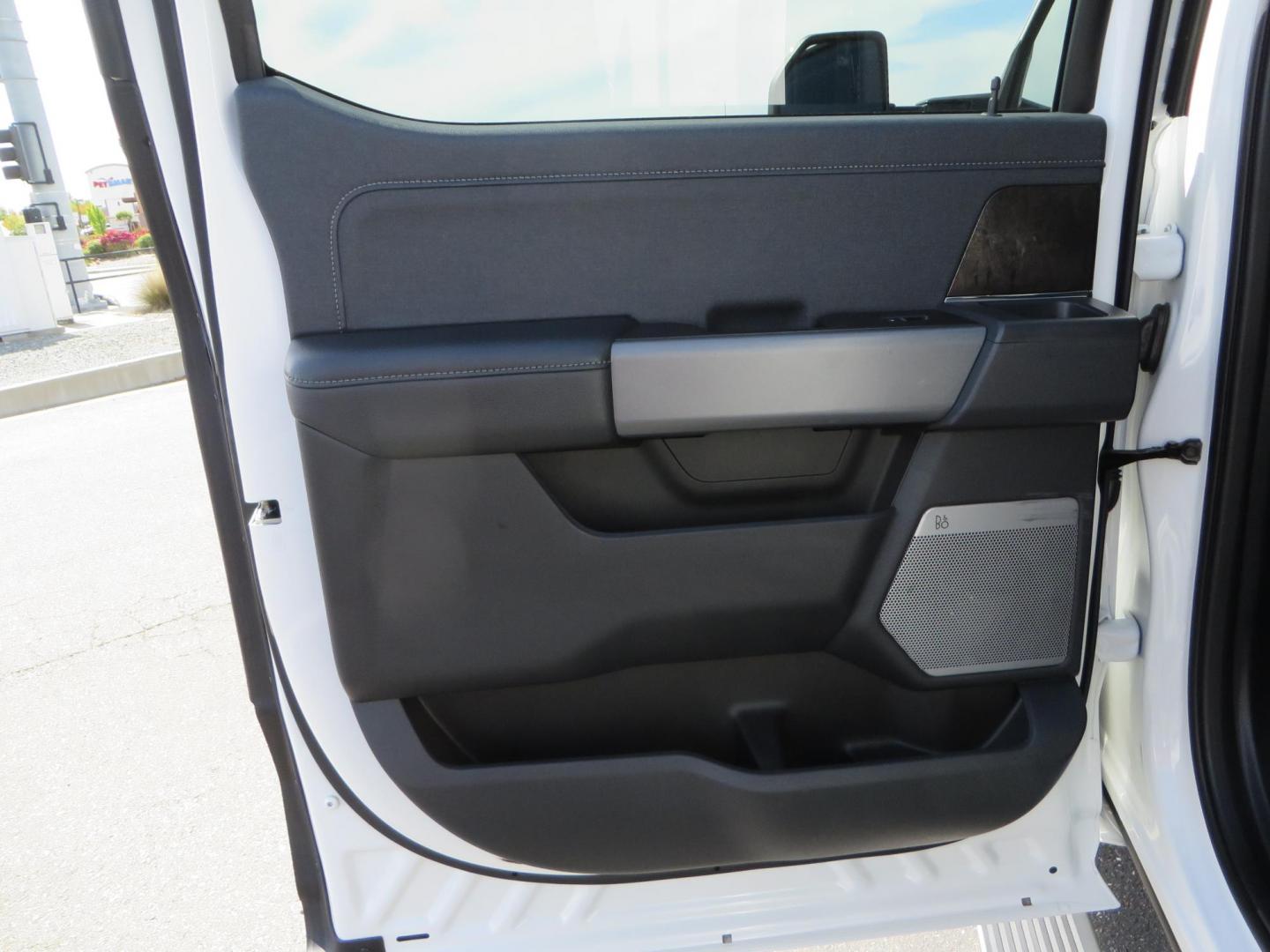 2023 White Ford F-350 SD Lariat Crew Cab Long Bed DRW 4WD (1FT8W3DM9PE) with an 6.7L V8 OHV 16V DIESEL engine, 6A transmission, located at 2630 Grass Valley Highway, Auburn, CA, 95603, (530) 508-5100, 38.937893, -121.095482 - Features a BDS 3" radius arm suspension system, Fox 2.0 shocks, 20" DDC Aftermath wheels, 37" Nitto Ridge Grappler tires, Weathertech Floorliners, DeeZee bed mat, and a Pedal Commander. - Photo#52