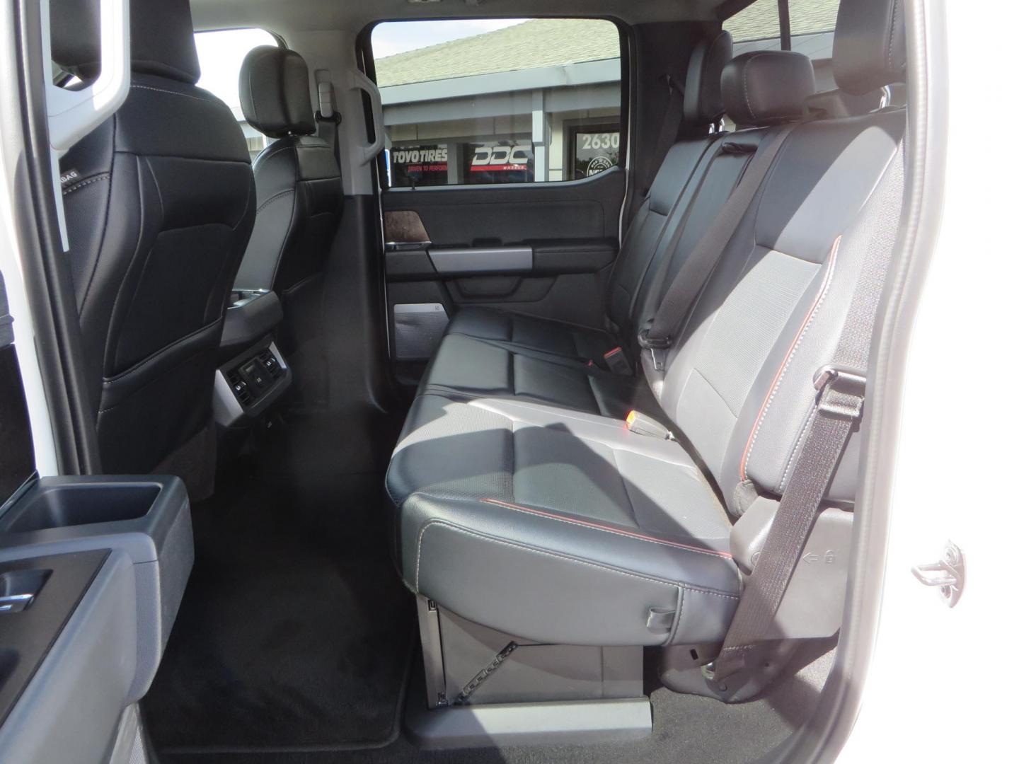 2023 White Ford F-350 SD Lariat Crew Cab Long Bed DRW 4WD (1FT8W3DM9PE) with an 6.7L V8 OHV 16V DIESEL engine, 6A transmission, located at 2630 Grass Valley Highway, Auburn, CA, 95603, (530) 508-5100, 38.937893, -121.095482 - Features a BDS 3" radius arm suspension system, Fox 2.0 shocks, 20" DDC Aftermath wheels, 37" Nitto Ridge Grappler tires, Weathertech Floorliners, DeeZee bed mat, and a Pedal Commander. - Photo#55