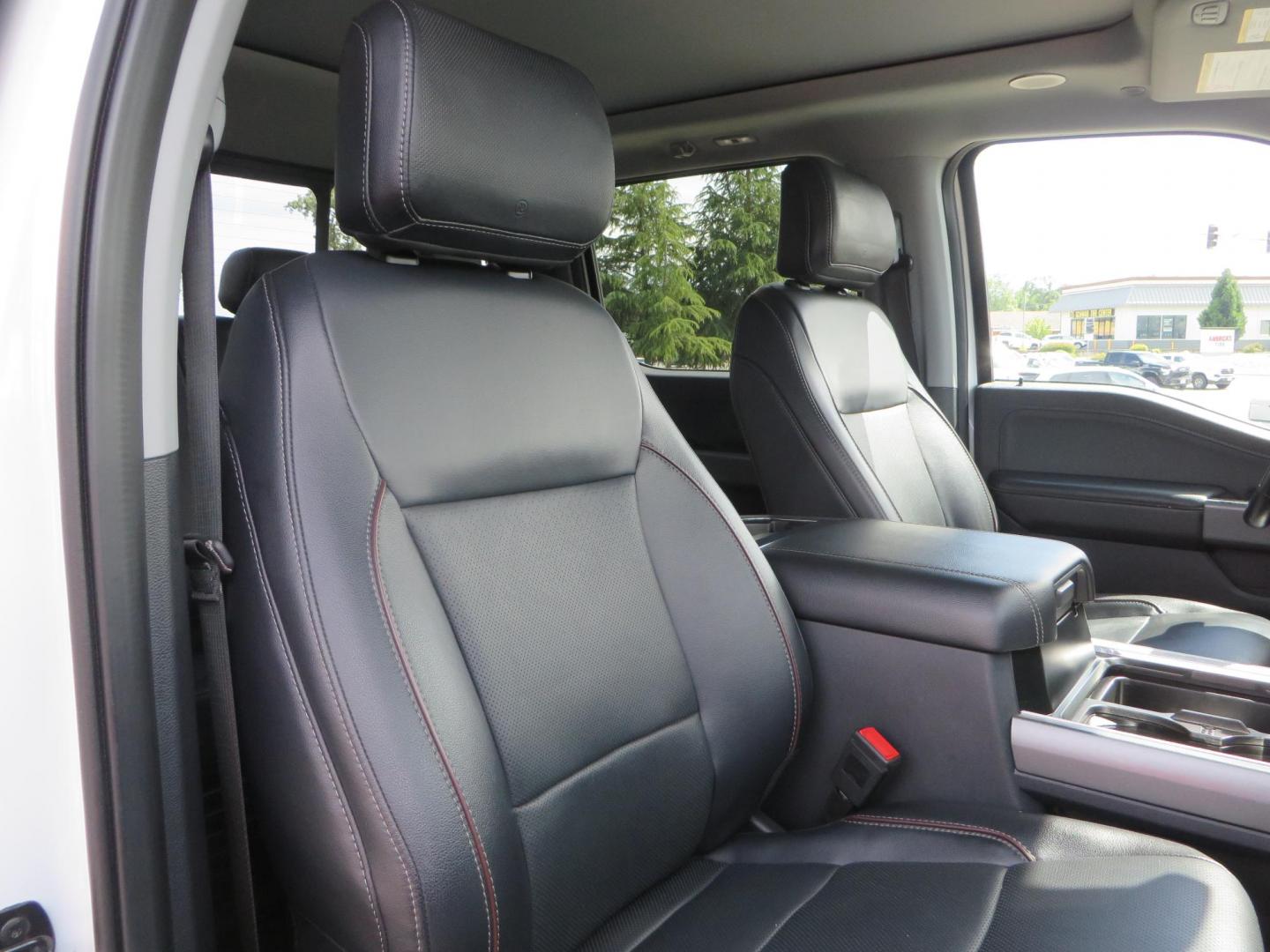 2023 White Ford F-350 SD Lariat Crew Cab Long Bed DRW 4WD (1FT8W3DM9PE) with an 6.7L V8 OHV 16V DIESEL engine, 6A transmission, located at 2630 Grass Valley Highway, Auburn, CA, 95603, (530) 508-5100, 38.937893, -121.095482 - Features a BDS 3" radius arm suspension system, Fox 2.0 shocks, 20" DDC Aftermath wheels, 37" Nitto Ridge Grappler tires, Weathertech Floorliners, DeeZee bed mat, and a Pedal Commander. - Photo#65