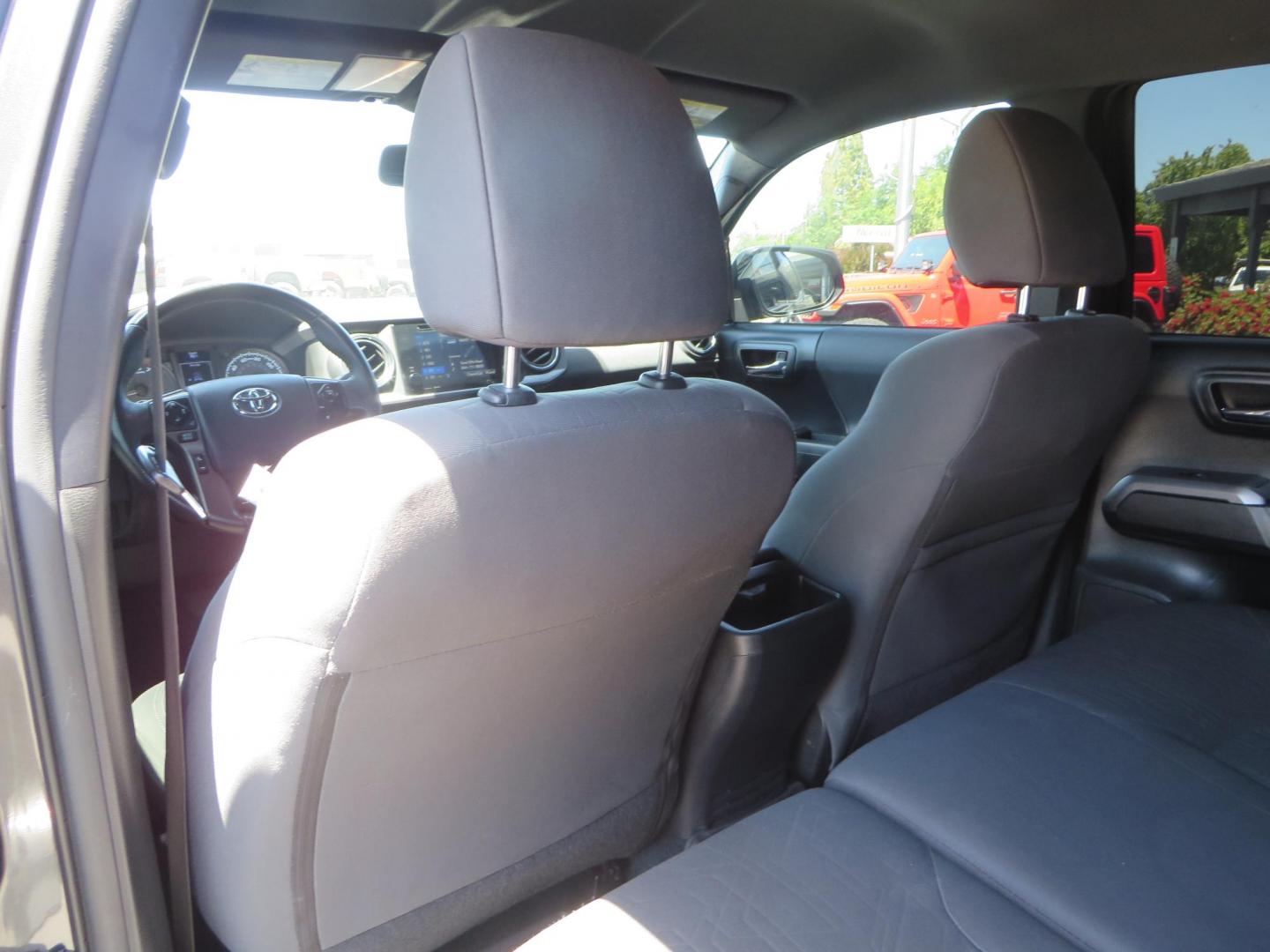 2018 CHARCOAL Toyota Tacoma TRD Sport Double Cab V6 6AT 4WD (3TMCZ5AN1JM) with an 3.6L V6 DOHC 24V engine, 6A transmission, located at 2630 Grass Valley Highway, Auburn, CA, 95603, (530) 508-5100, 38.937893, -121.095482 - Features a level kit, Nitto Terra Grappler G3 tires, TRD exhaust, and window tint. - Photo#39