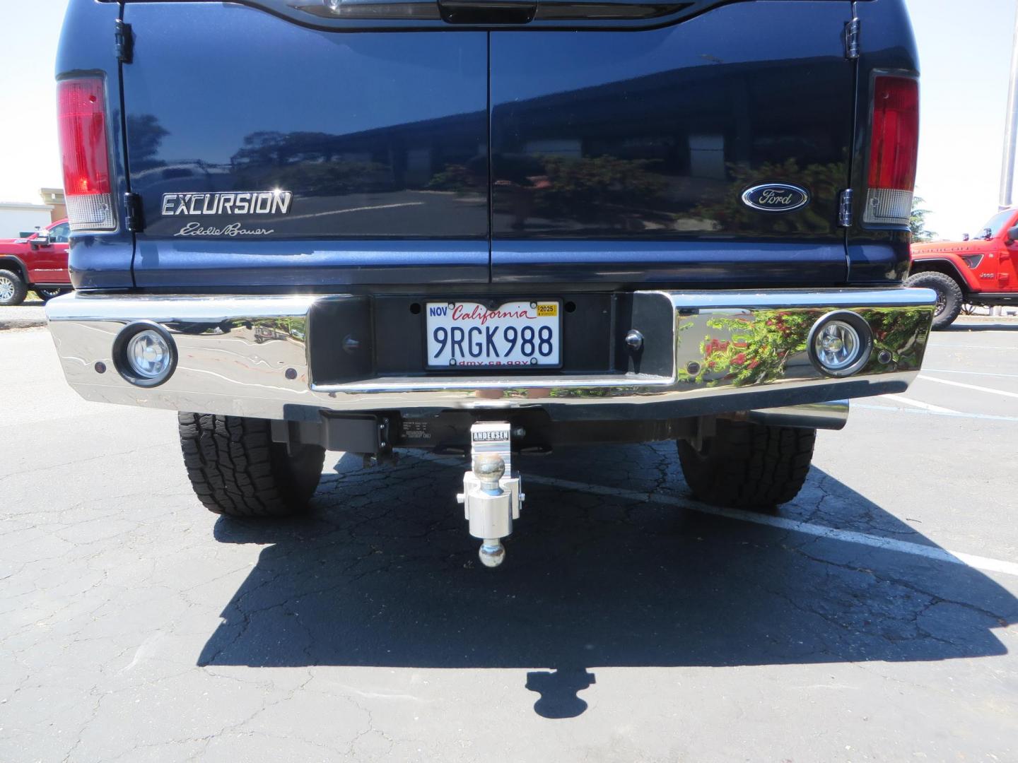 2003 Blue Ford Excursion Eddie Bauer 6.0L 4WD (1FMSU45PX3E) with an 6.0L V8 OHV 32V TURBO DIESEL engine, 5-Speed Automatic Overdrive transmission, located at 2630 Grass Valley Highway, Auburn, CA, 95603, (530) 508-5100, 38.937893, -121.095482 - Rare to find an Excursion especially like this... Extremely Clean 6.0L with ARP head studs, aluminum radiator, Lifted, Fuel wheels, Open Range AT tires, Bilstein Shocks, Amp power steps, Custom front and rear bumpers, 15K Warn Winch, Piaa Lights, RV Towable, Brake Controller, Edge Tuner CA legal, Ex - Photo#17