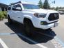 2021 White Toyota Tacoma SR5 Double Cab V6 6AT 4WD (3TMCZ5AN1MM) with an 3.5L V6 DOHC 24V engine, 6A transmission, located at 2630 Grass Valley Highway, Auburn, CA, 95603, (530) 508-5100, 38.937893, -121.095482 - Icon Vehicle Dynamics remote reservoir coilovers & shocks, Icon Upper control arms, 1552 wheels, Toyo AT3 tires, Rock Sliders, Victory 4x4 roof and camper shell rack, Leer Camper shell, Banks Idash. - Photo#3