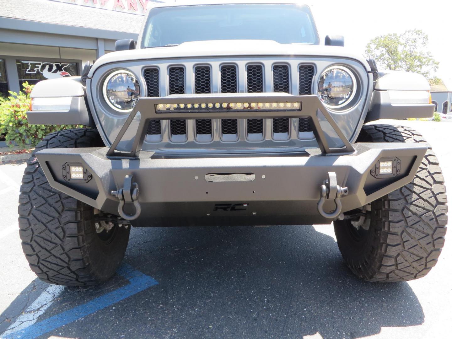 2023 Gray /Black Jeep Wrangler Unlimited Rubicon (1C4HJXFG8PW) with an 3.6L V6 DOHC 24V FFV engine, 6A transmission, located at 2630 Grass Valley Highway, Auburn, CA, 95603, (530) 508-5100, 38.937893, -121.095482 - Features a 3.5" JKS suspension system, Fox shocks, 17" Method Race wheels, 37" Nitto Ridge Grappler tires, N-Fab EPYX running boards, Teraflex HD tire carrier, RC front & rear bumpers with led lights, and window tint. - Photo#12