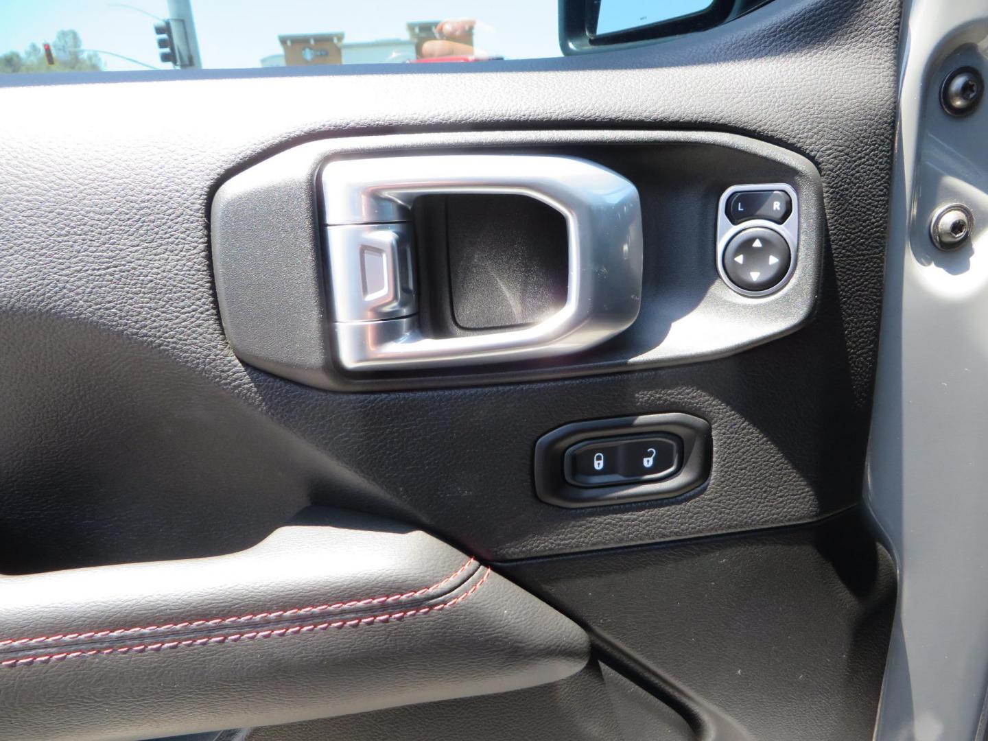 2023 Gray /Black Jeep Wrangler Unlimited Rubicon (1C4HJXFG8PW) with an 3.6L V6 DOHC 24V FFV engine, 6A transmission, located at 2630 Grass Valley Highway, Auburn, CA, 95603, (530) 508-5100, 38.937893, -121.095482 - Features a 3.5" JKS suspension system, Fox shocks, 17" Method Race wheels, 37" Nitto Ridge Grappler tires, N-Fab EPYX running boards, Teraflex HD tire carrier, RC front & rear bumpers with led lights, and window tint. - Photo#21
