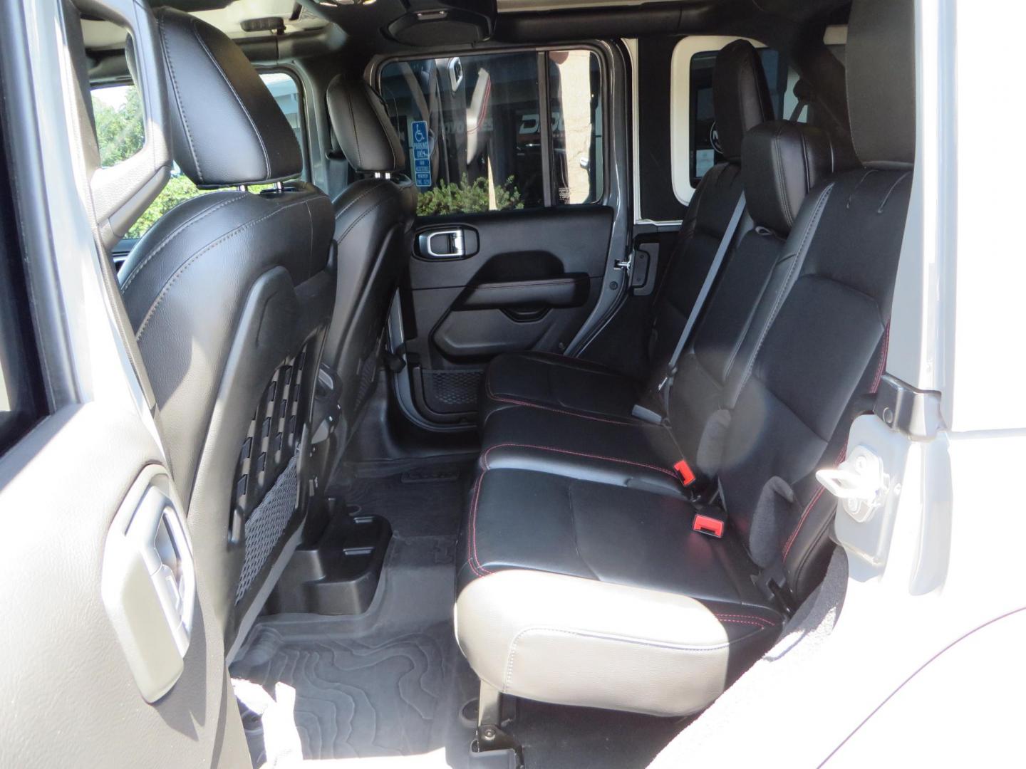2023 Gray /Black Jeep Wrangler Unlimited Rubicon (1C4HJXFG8PW) with an 3.6L V6 DOHC 24V FFV engine, 6A transmission, located at 2630 Grass Valley Highway, Auburn, CA, 95603, (530) 508-5100, 38.937893, -121.095482 - Features a 3.5" JKS suspension system, Fox shocks, 17" Method Race wheels, 37" Nitto Ridge Grappler tires, N-Fab EPYX running boards, Teraflex HD tire carrier, RC front & rear bumpers with led lights, and window tint. - Photo#43