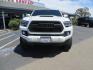 2021 White Toyota Tacoma SR5 Double Cab V6 6AT 4WD (3TYCZ5AN8MT) with an 3.5L V6 DOHC 24V engine, 6A transmission, located at 2630 Grass Valley Highway, Auburn, CA, 95603, (530) 508-5100, 38.937893, -121.095482 - Leveled Tacoma sitting on 18" Fuel wheels, Toyo RT tires, Bakflip bed cover, and window tint. - Photo#1