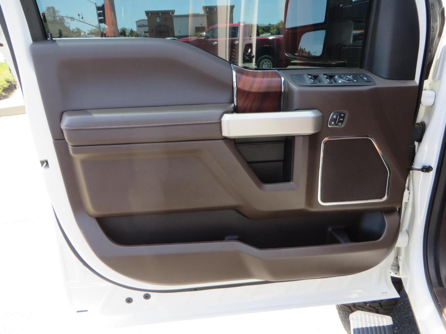 2021 White Ford F-450 SD King Ranch Crew Cab DRW 4WD (1FT8W4DT6ME) with an 6.7L V8 OHV 16V DIESEL engine, 6A transmission, located at 2630 Grass Valley Highway, Auburn, CA, 95603, (530) 508-5100, 38.937893, -121.095482 - Must see F450 King Ranch sitting on 37" Nitto Ridge Grappler tires wrapped around 22" American Force wheels, 2.5" King Remote reservoir Coilovers, King 2.5 adjustable shocks, King dual steering stabilizers, and window tint. - Photo#25