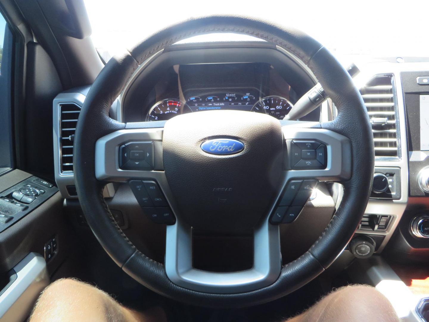 2021 White Ford F-450 SD King Ranch Crew Cab DRW 4WD (1FT8W4DT6ME) with an 6.7L V8 OHV 16V DIESEL engine, 6A transmission, located at 2630 Grass Valley Highway, Auburn, CA, 95603, (530) 508-5100, 38.937893, -121.095482 - Must see F450 King Ranch sitting on 37" Nitto Ridge Grappler tires wrapped around 22" American Force wheels, 2.5" King Remote reservoir Coilovers, King 2.5 adjustable shocks, King dual steering stabilizers, and window tint. - Photo#48