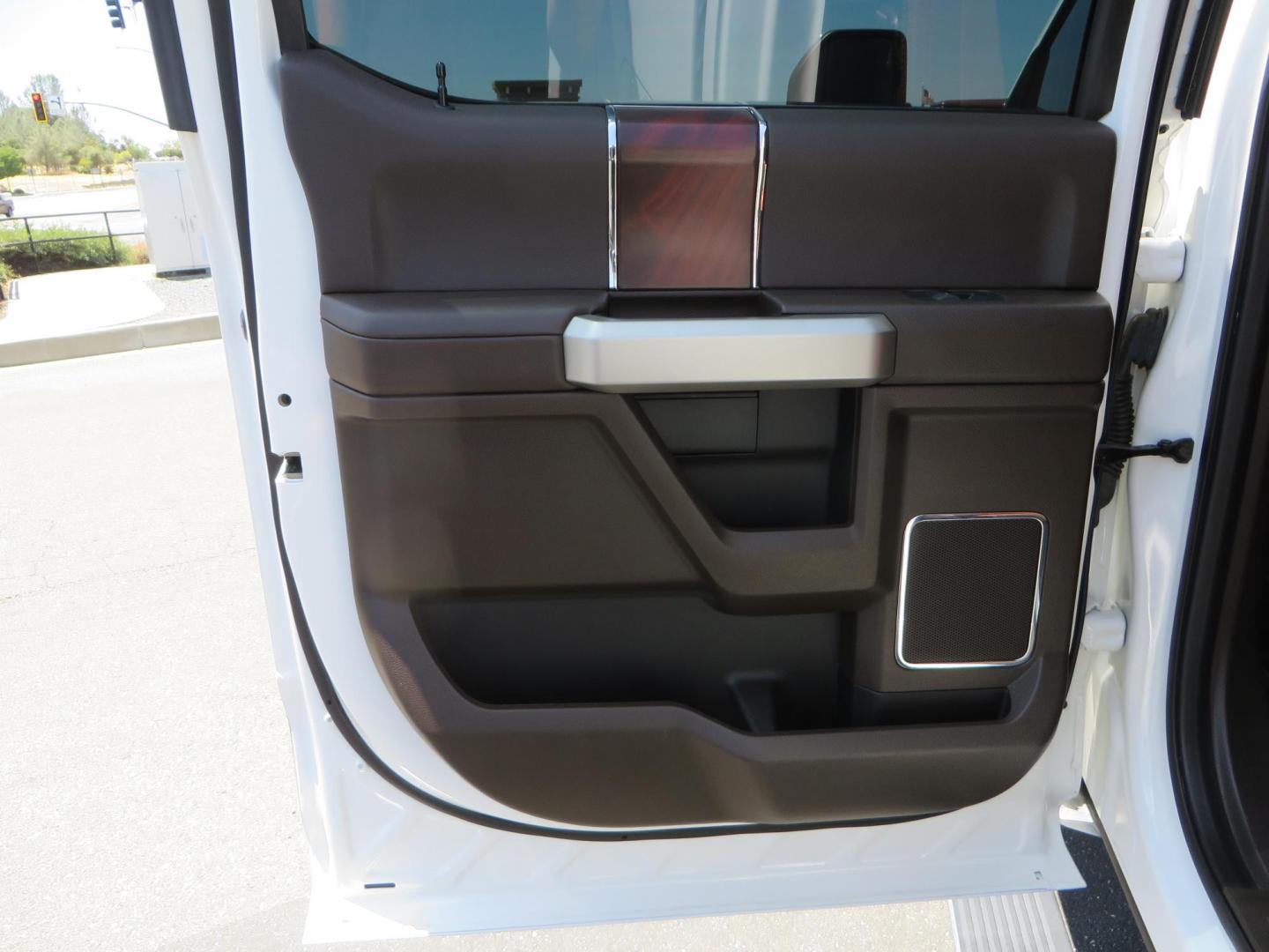 2021 White Ford F-450 SD King Ranch Crew Cab DRW 4WD (1FT8W4DT6ME) with an 6.7L V8 OHV 16V DIESEL engine, 6A transmission, located at 2630 Grass Valley Highway, Auburn, CA, 95603, (530) 508-5100, 38.937893, -121.095482 - Must see F450 King Ranch sitting on 37" Nitto Ridge Grappler tires wrapped around 22" American Force wheels, 2.5" King Remote reservoir Coilovers, King 2.5 adjustable shocks, King dual steering stabilizers, and window tint. - Photo#55