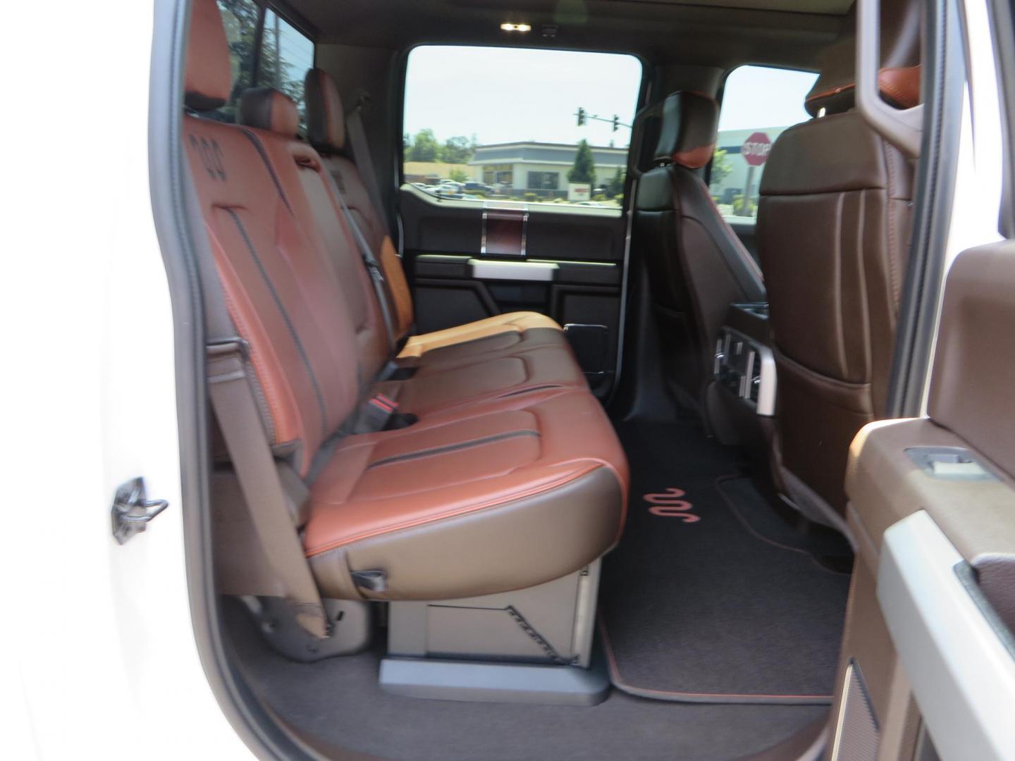 2021 White Ford F-450 SD King Ranch Crew Cab DRW 4WD (1FT8W4DT6ME) with an 6.7L V8 OHV 16V DIESEL engine, 6A transmission, located at 2630 Grass Valley Highway, Auburn, CA, 95603, (530) 508-5100, 38.937893, -121.095482 - Must see F450 King Ranch sitting on 37" Nitto Ridge Grappler tires wrapped around 22" American Force wheels, 2.5" King Remote reservoir Coilovers, King 2.5 adjustable shocks, King dual steering stabilizers, and window tint. - Photo#70