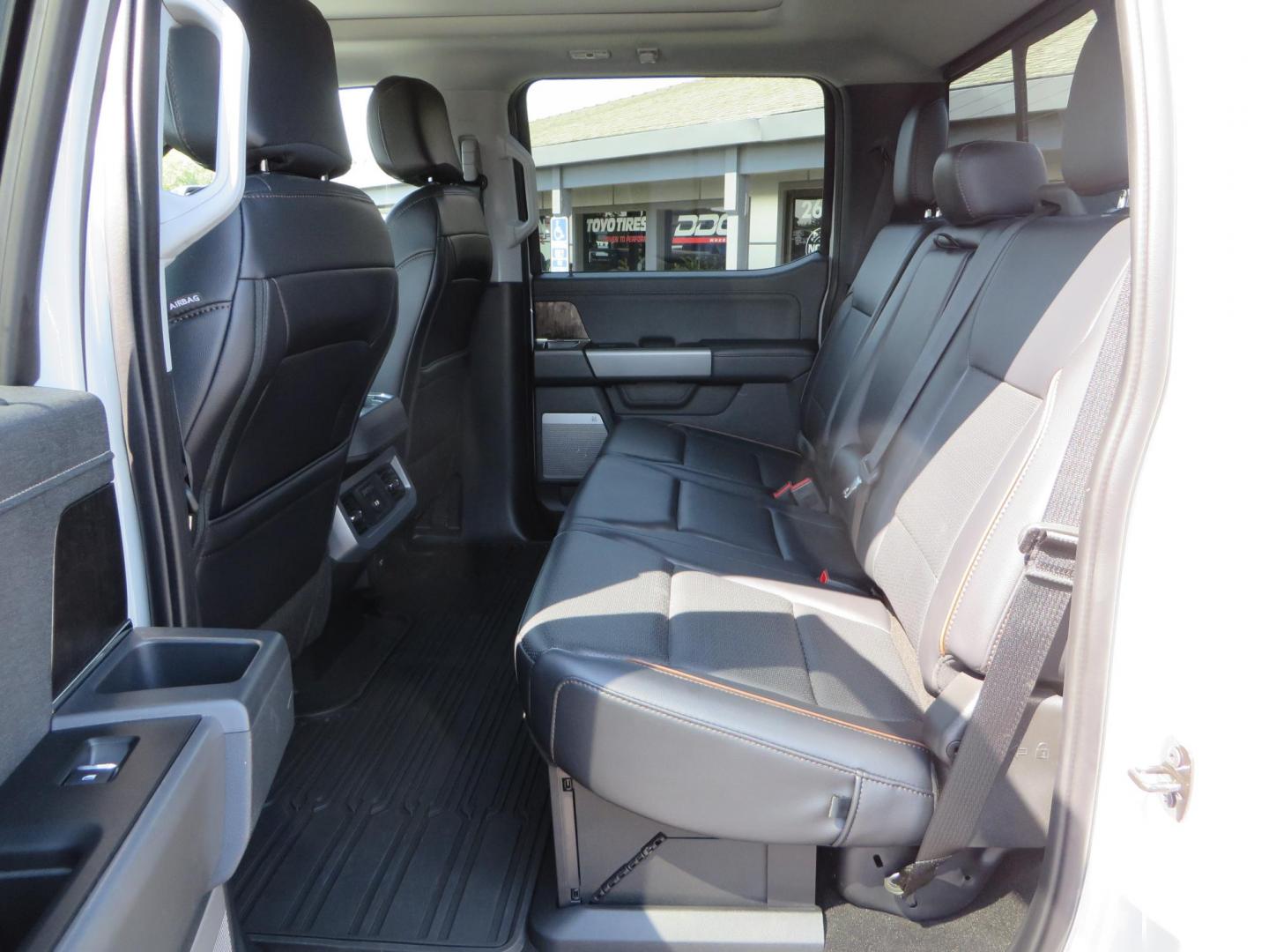 2025 Gray /Black Ford F-350 SD Lariat Crew Cab Short Bed 4WD (1FT8W3BM5SE) with an 6.7L V8 OHV 16V DIESEL engine, 6A transmission, located at 2630 Grass Valley Highway, Auburn, CA, 95603, (530) 508-5100, 38.937893, -121.095482 - Features a Readylift level kit, Falcon shocks, 20" Fuel Triton wheels, and 37" Nitto Ridge Grappler tires. - Photo#52