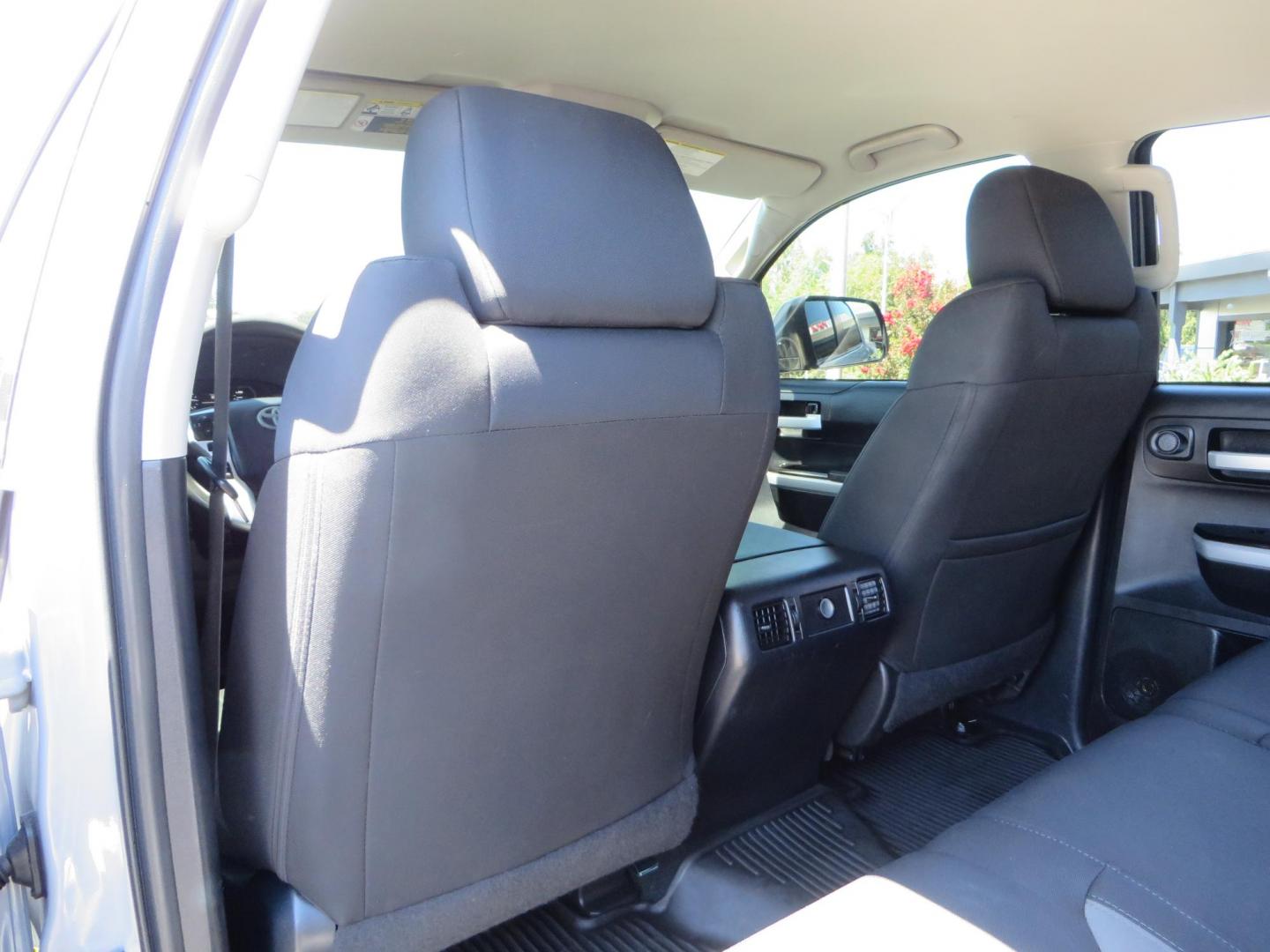 2018 Gray /Black Toyota Tundra SR5 5.7L V8 CrewMax 4WD (5TFDY5F15JX) with an 5.7L V8 DOHC 32V engine, 6A transmission, located at 2630 Grass Valley Highway, Auburn, CA, 95603, (530) 508-5100, 38.937893, -121.095482 - Lifted Tundra sitting on a Pro Comp 6" Lift kit, 37" Nitto Ridge Grappler tires, 20" Fuel Recoil wheels, N-Fab running boards, Grille Mounted Light Bar, Bilstein 5100 rear shocks, TRD dual exhaust, Fender Flarew, and window tint. - Photo#41