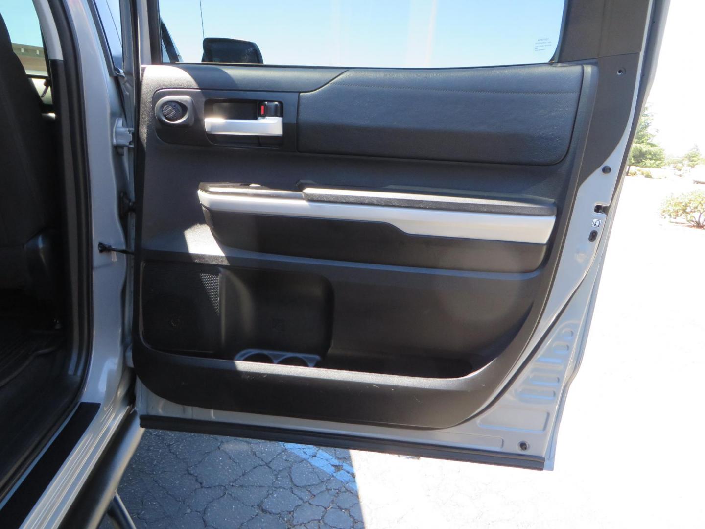 2018 Gray /Black Toyota Tundra SR5 5.7L V8 CrewMax 4WD (5TFDY5F15JX) with an 5.7L V8 DOHC 32V engine, 6A transmission, located at 2630 Grass Valley Highway, Auburn, CA, 95603, (530) 508-5100, 38.937893, -121.095482 - Lifted Tundra sitting on a Pro Comp 6" Lift kit, 37" Nitto Ridge Grappler tires, 20" Fuel Recoil wheels, N-Fab running boards, Grille Mounted Light Bar, Bilstein 5100 rear shocks, TRD dual exhaust, Fender Flarew, and window tint. - Photo#50